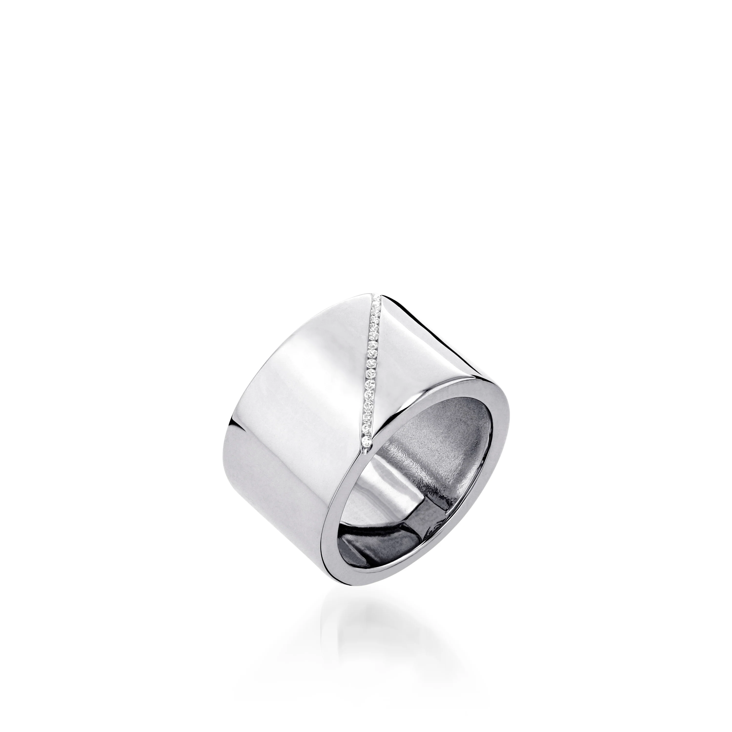 Havana Diamond Wide Ring - Image 4