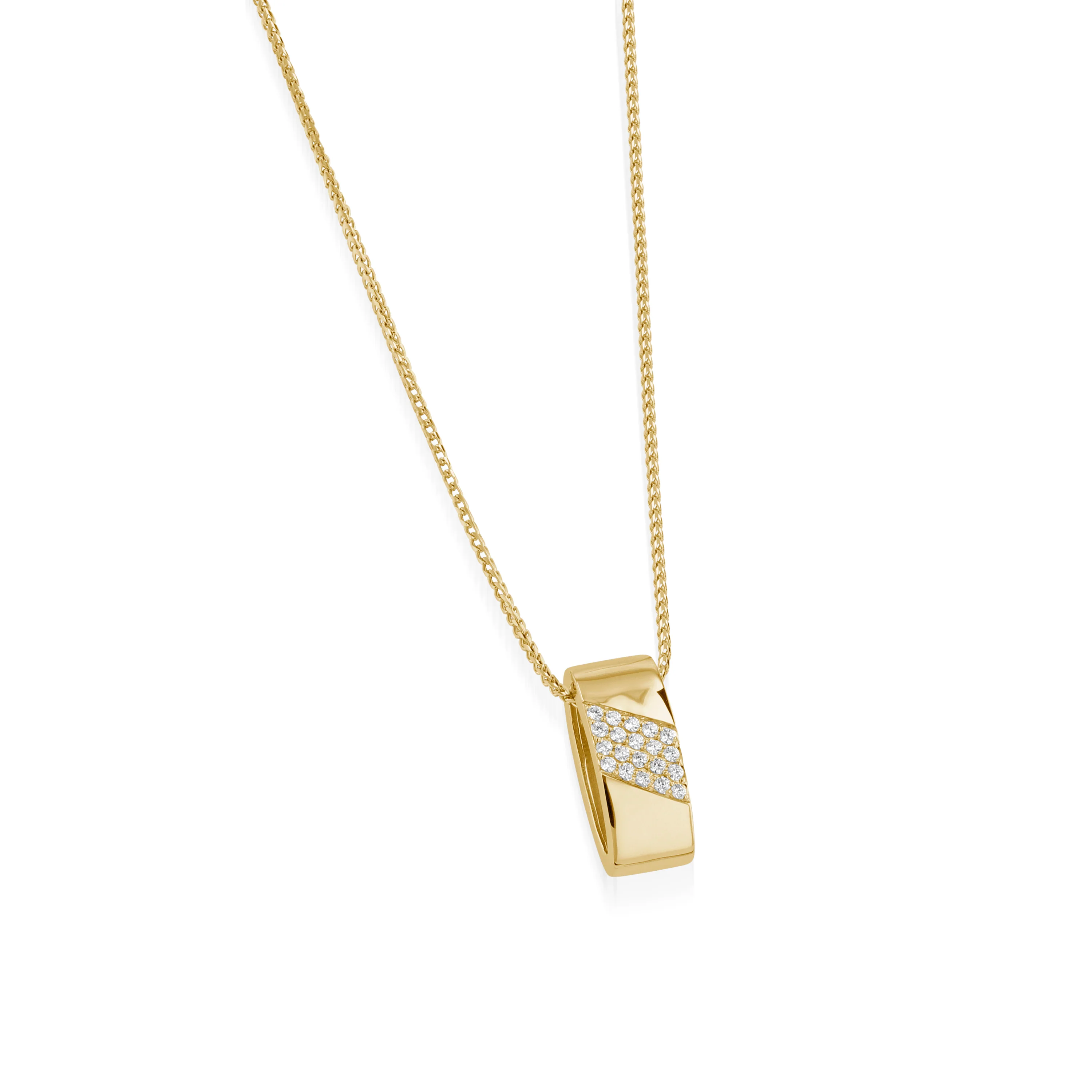 Havana Pave Diamond Pendant Necklace