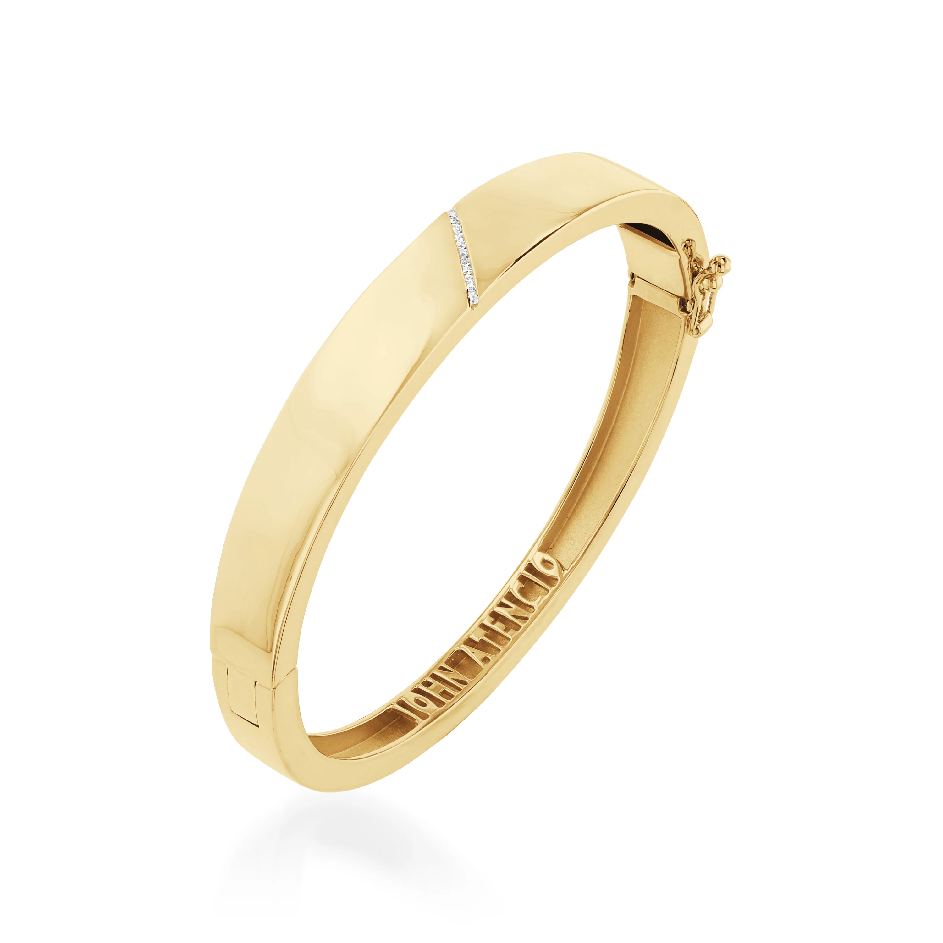 Havana Wide Diamond Cuff Bracelet