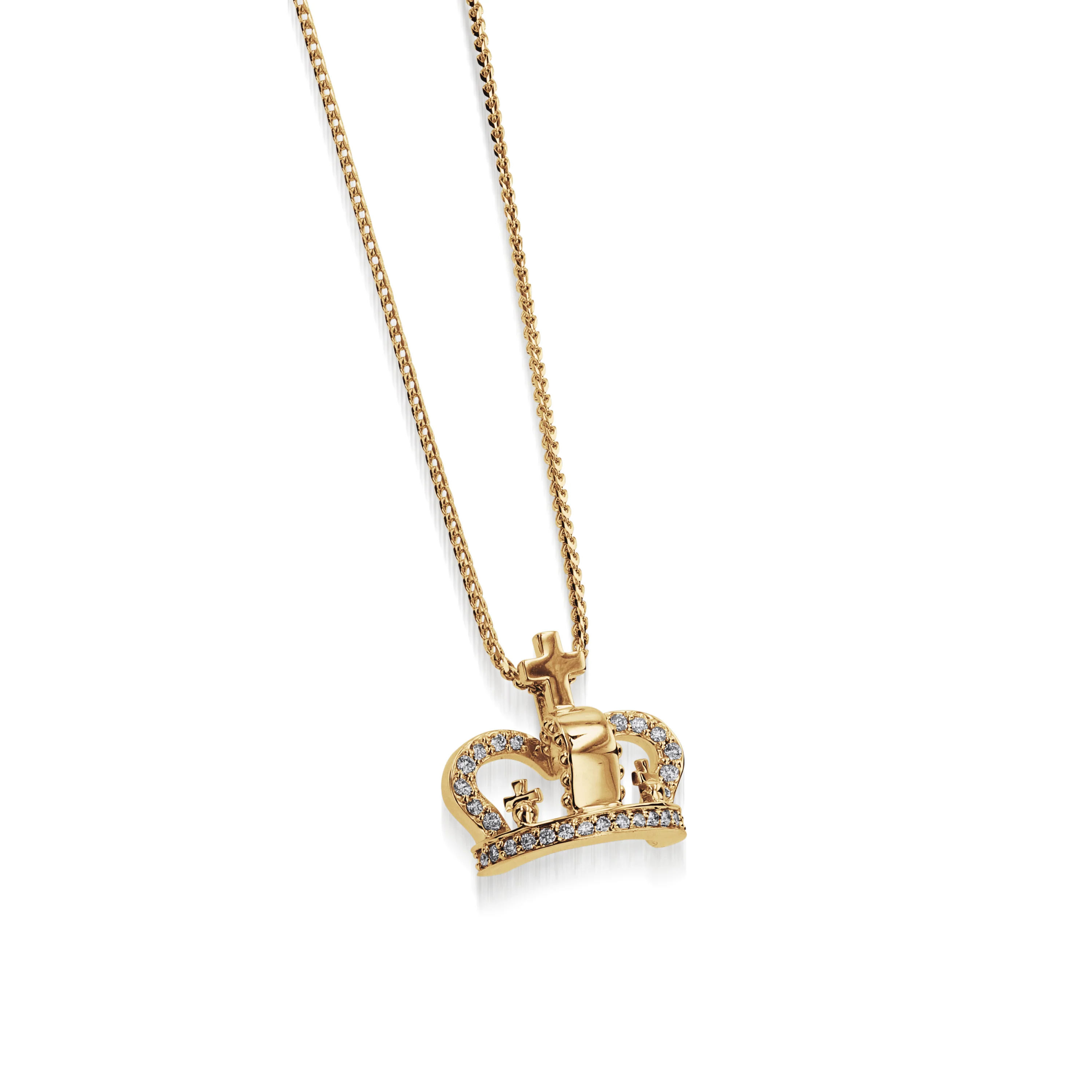 Essence Crown Pave Diamond Pendant - Image 3