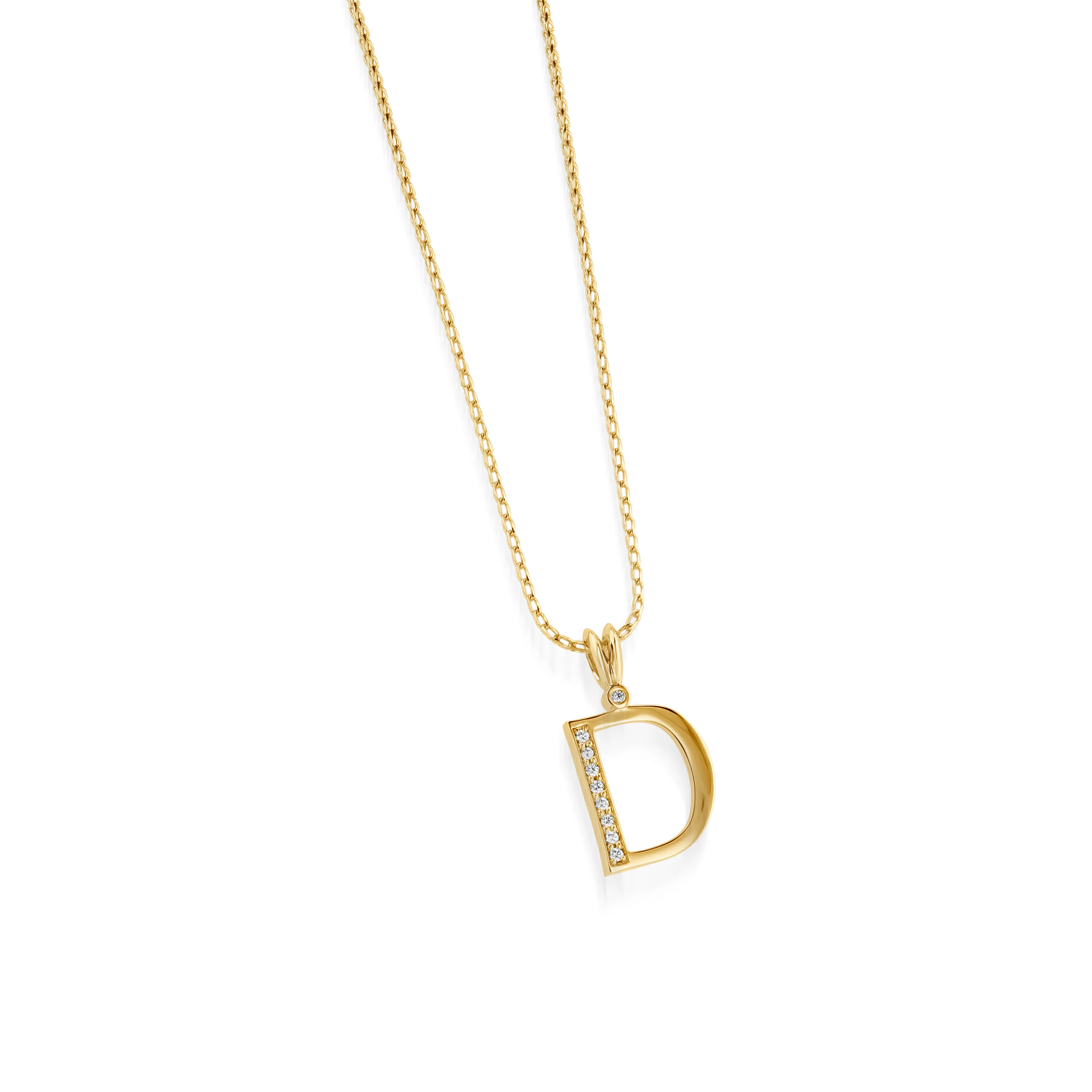 Initial D Diamond Medallion Pendant
