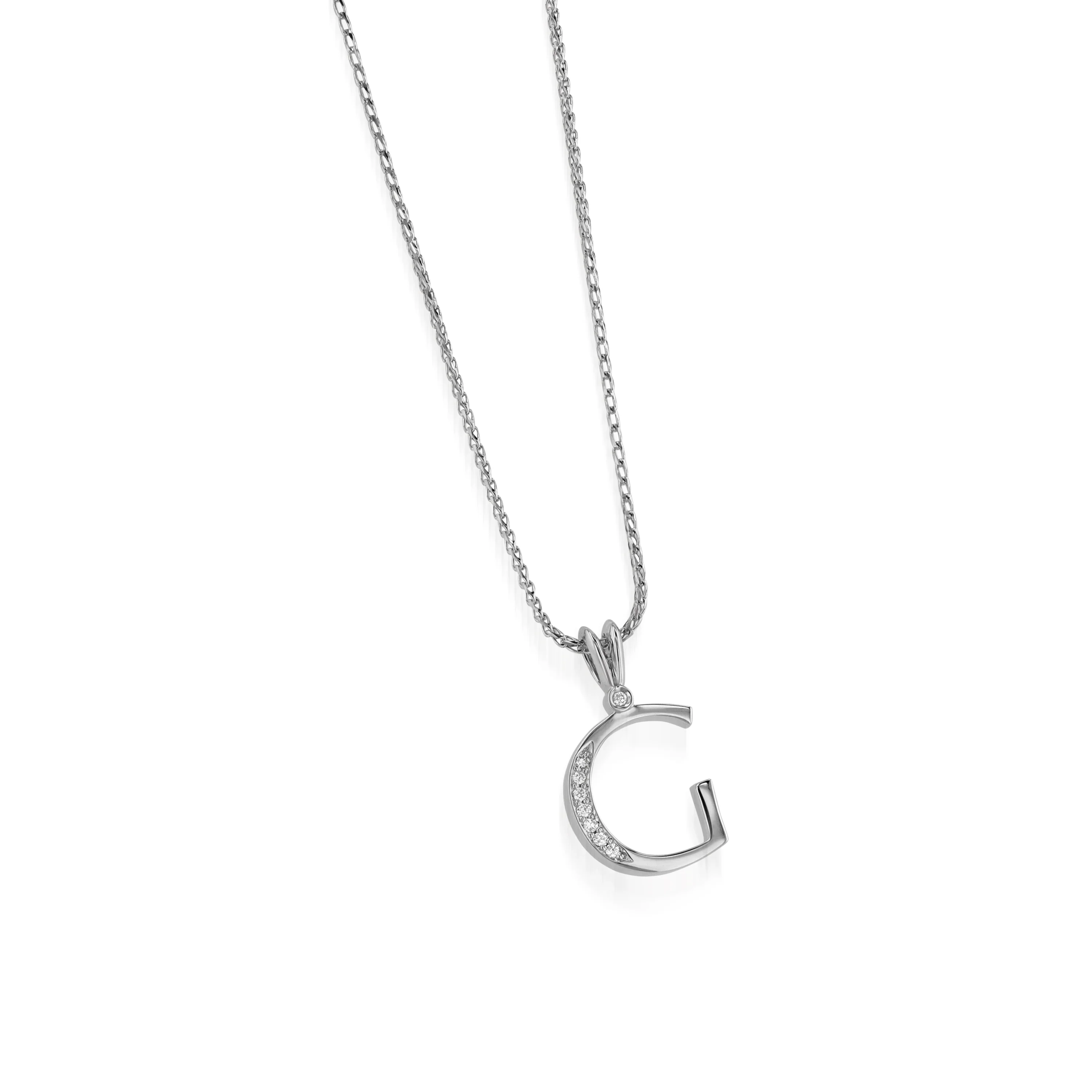 Initial G Diamond Medallion Pendant - Image 3