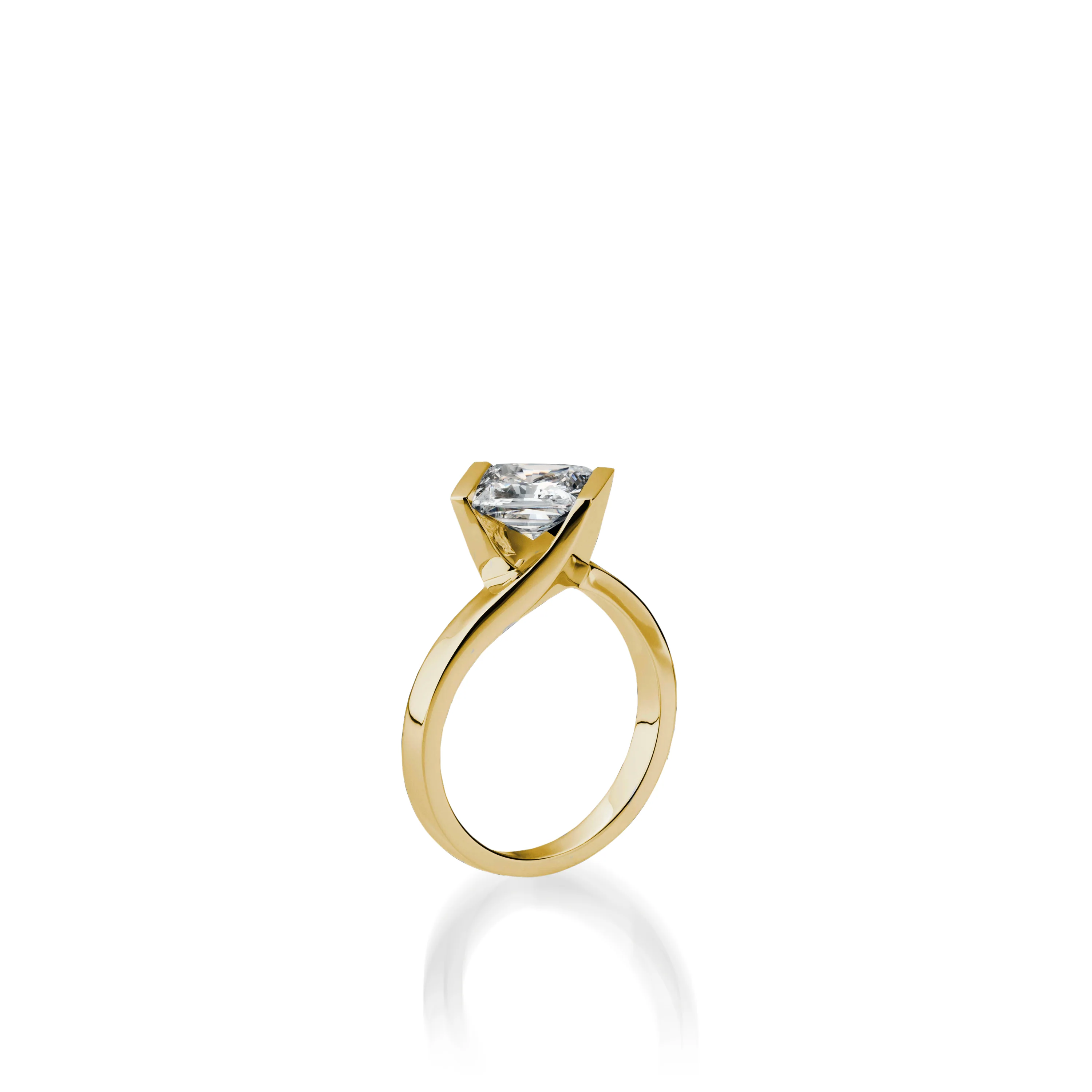 Intrinsic Princess Cut White Gold Engagement Ring - Image 6