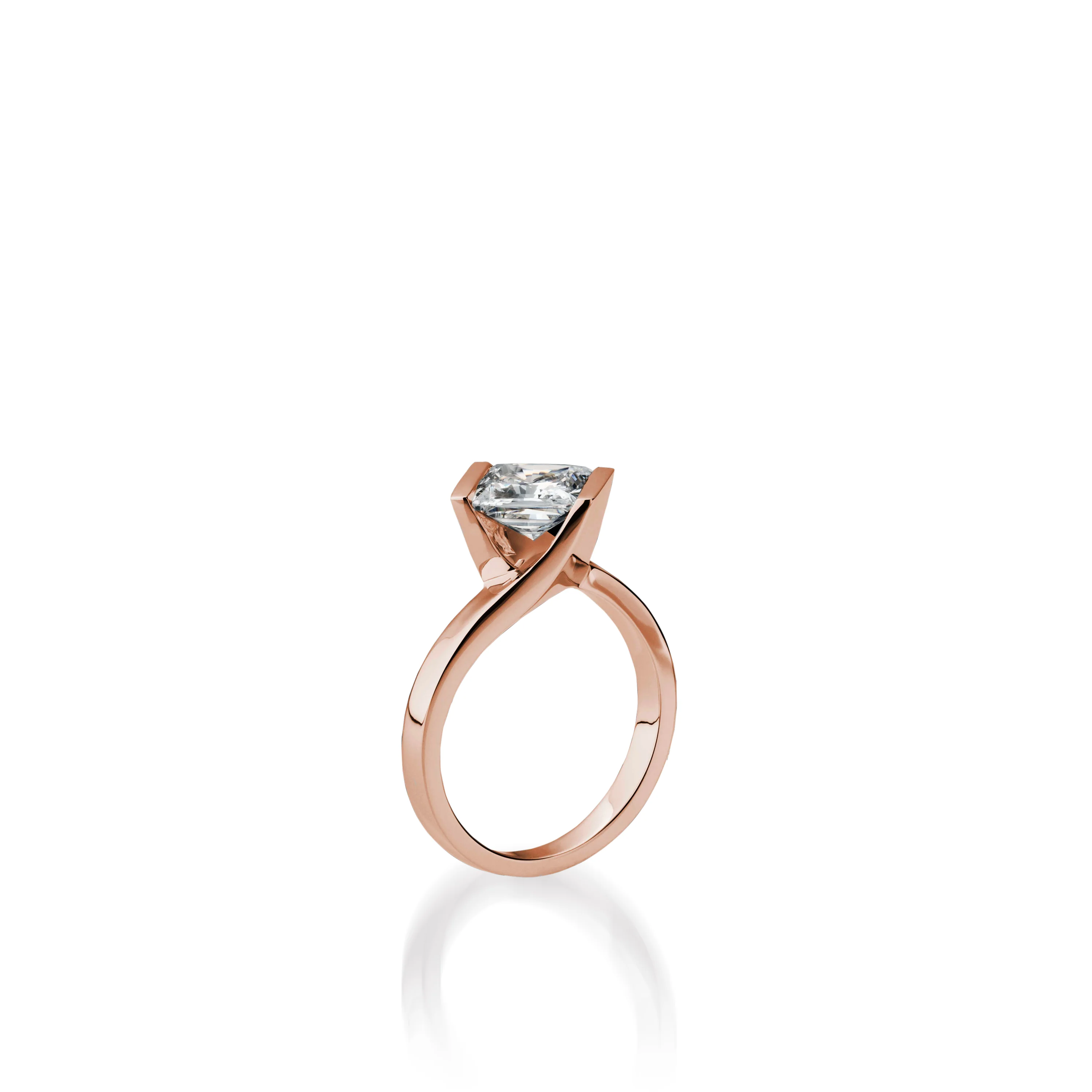 Intrinsic Princess Cut White Gold Engagement Ring - Image 7
