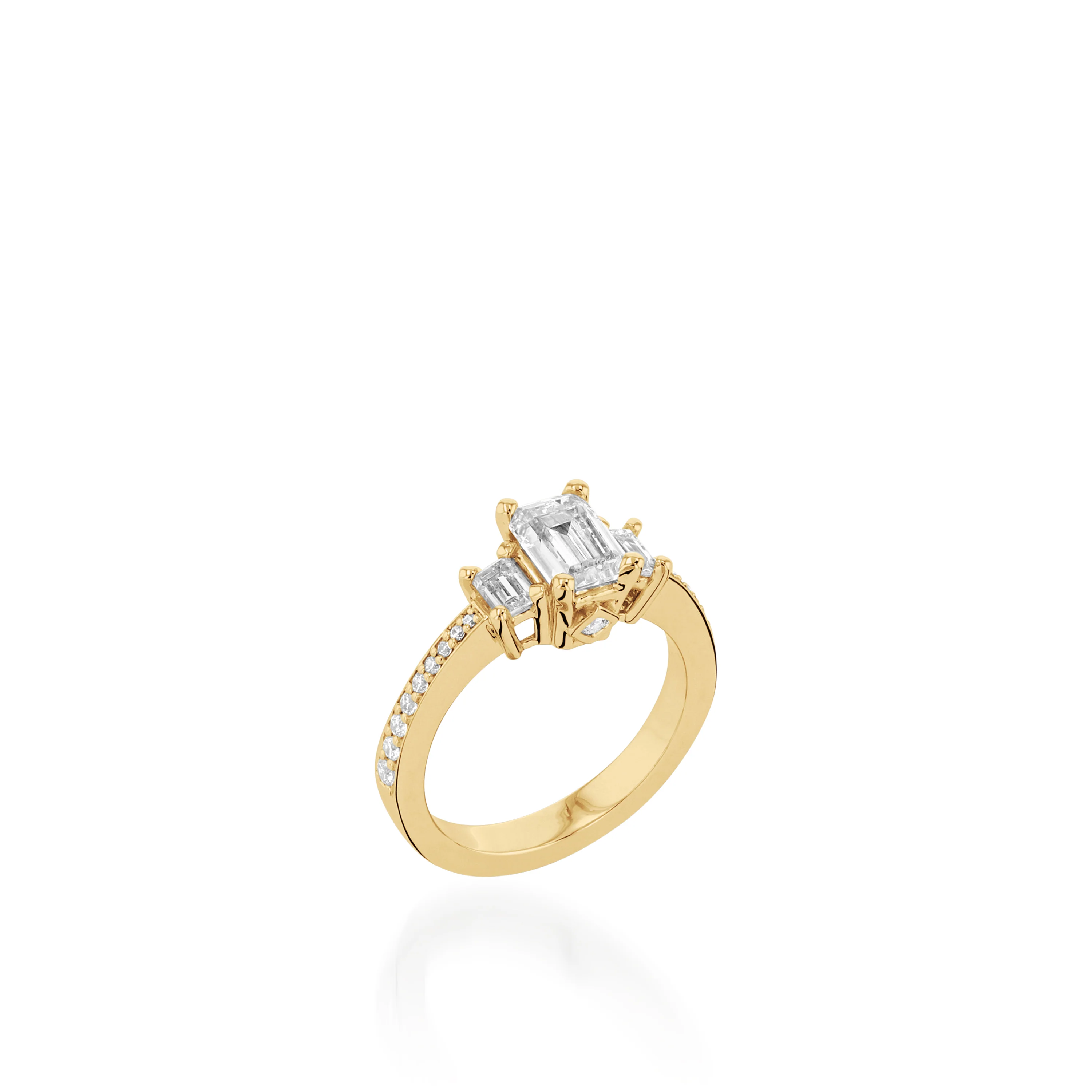 Juliette Yellow Gold Engagement Ring - Image 3