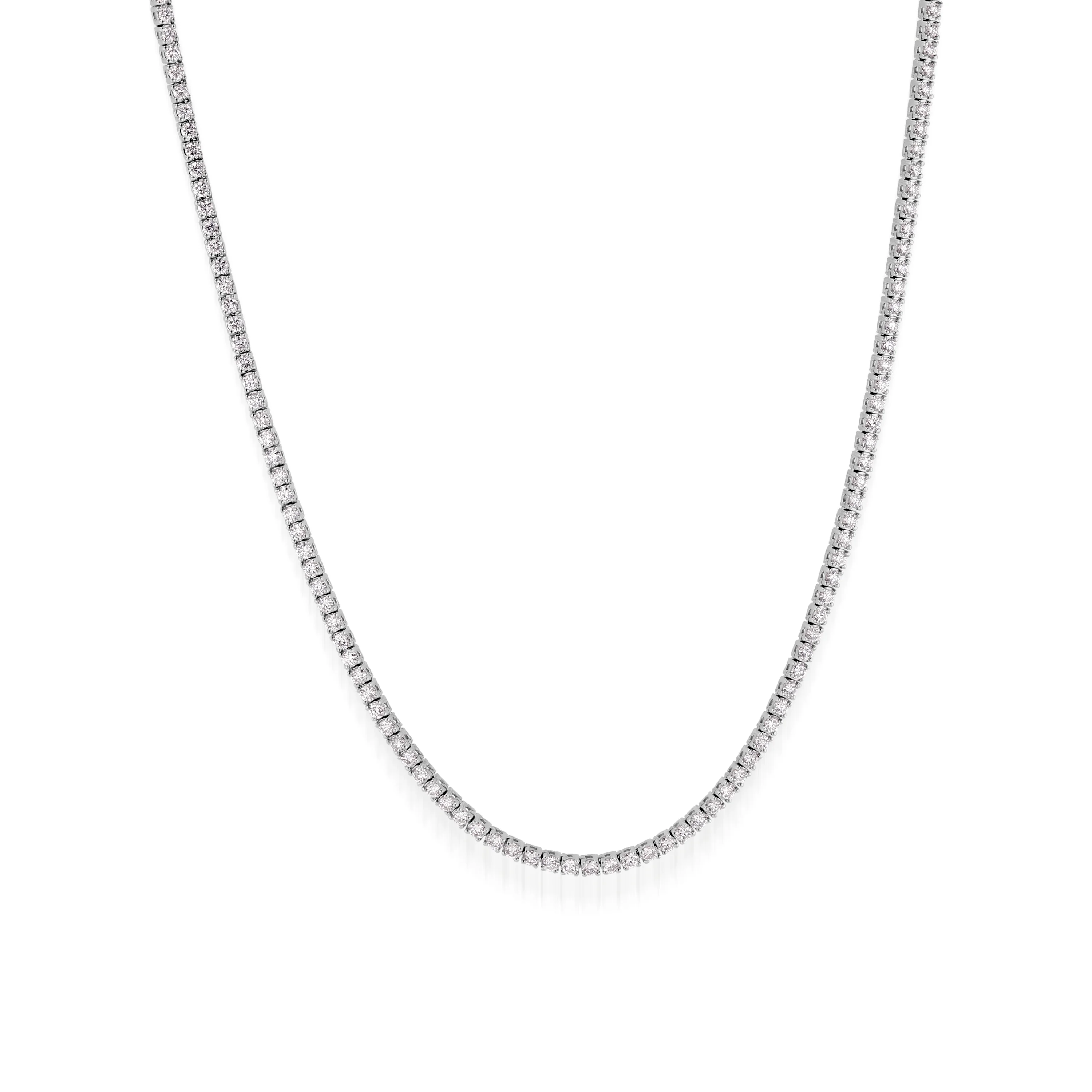 Lab Grown Diamond Tennis Necklace 5-9 Total Carat Weight