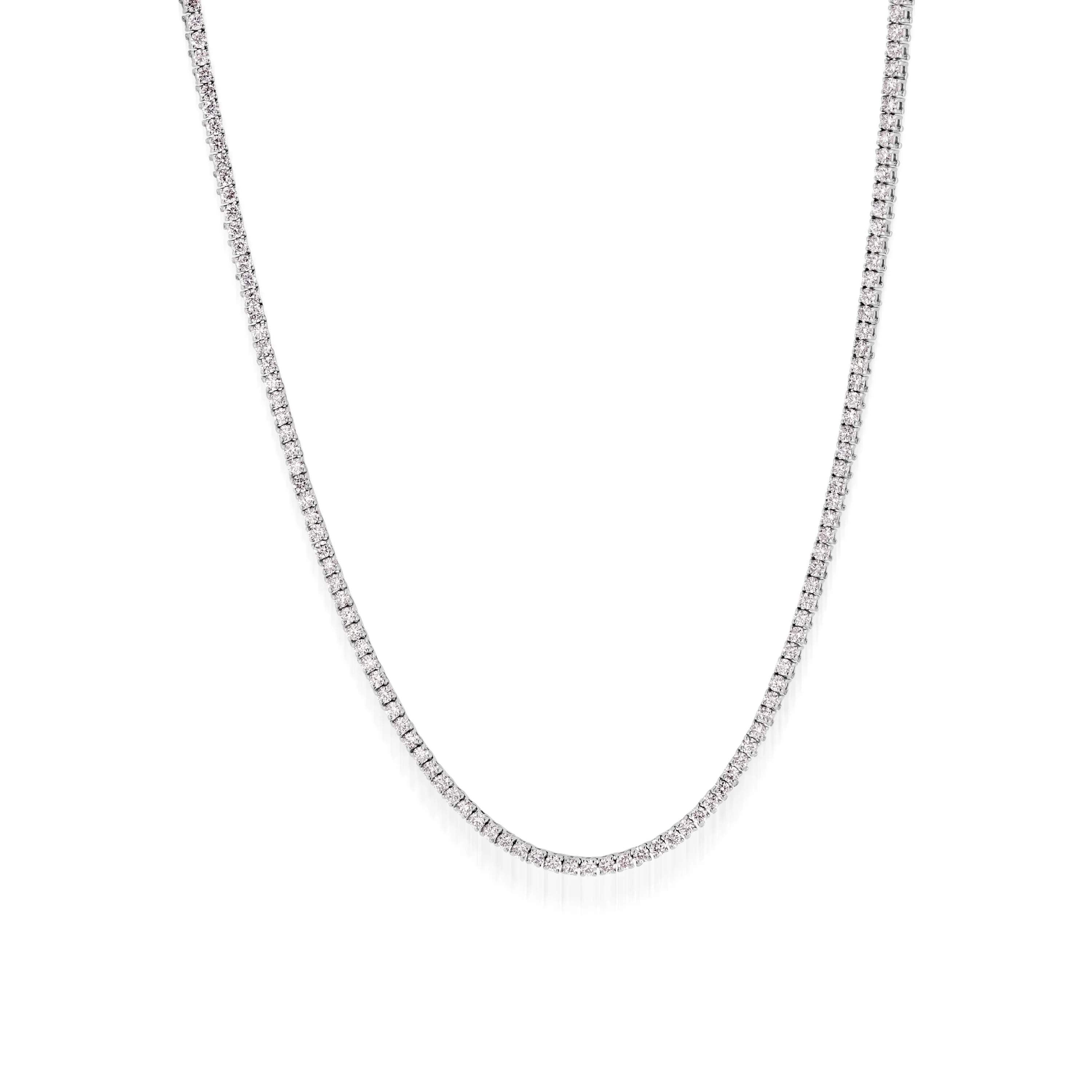Lab Grown Diamond Tennis Necklace 5-9 Total Carat Weight - Image 3