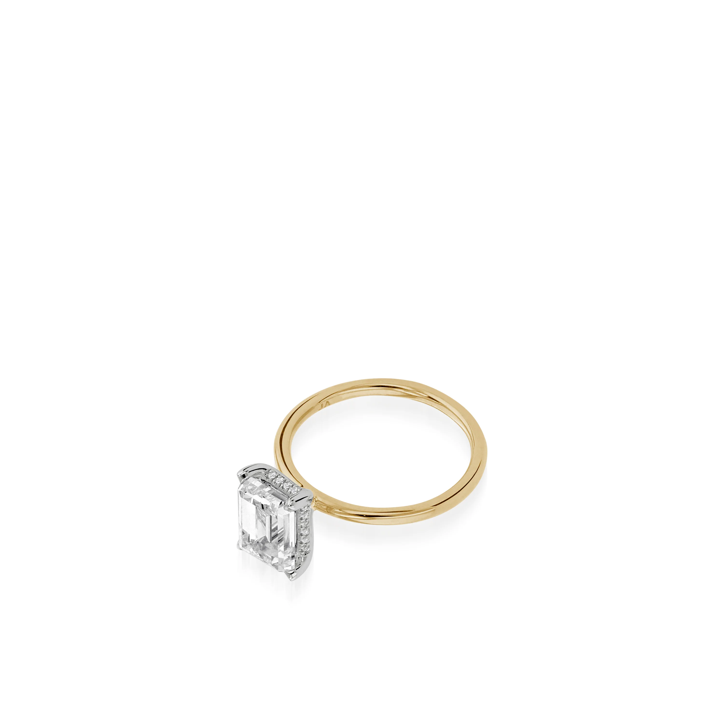Lisette Tone-Tone Gold Engagement Ring - Image 2
