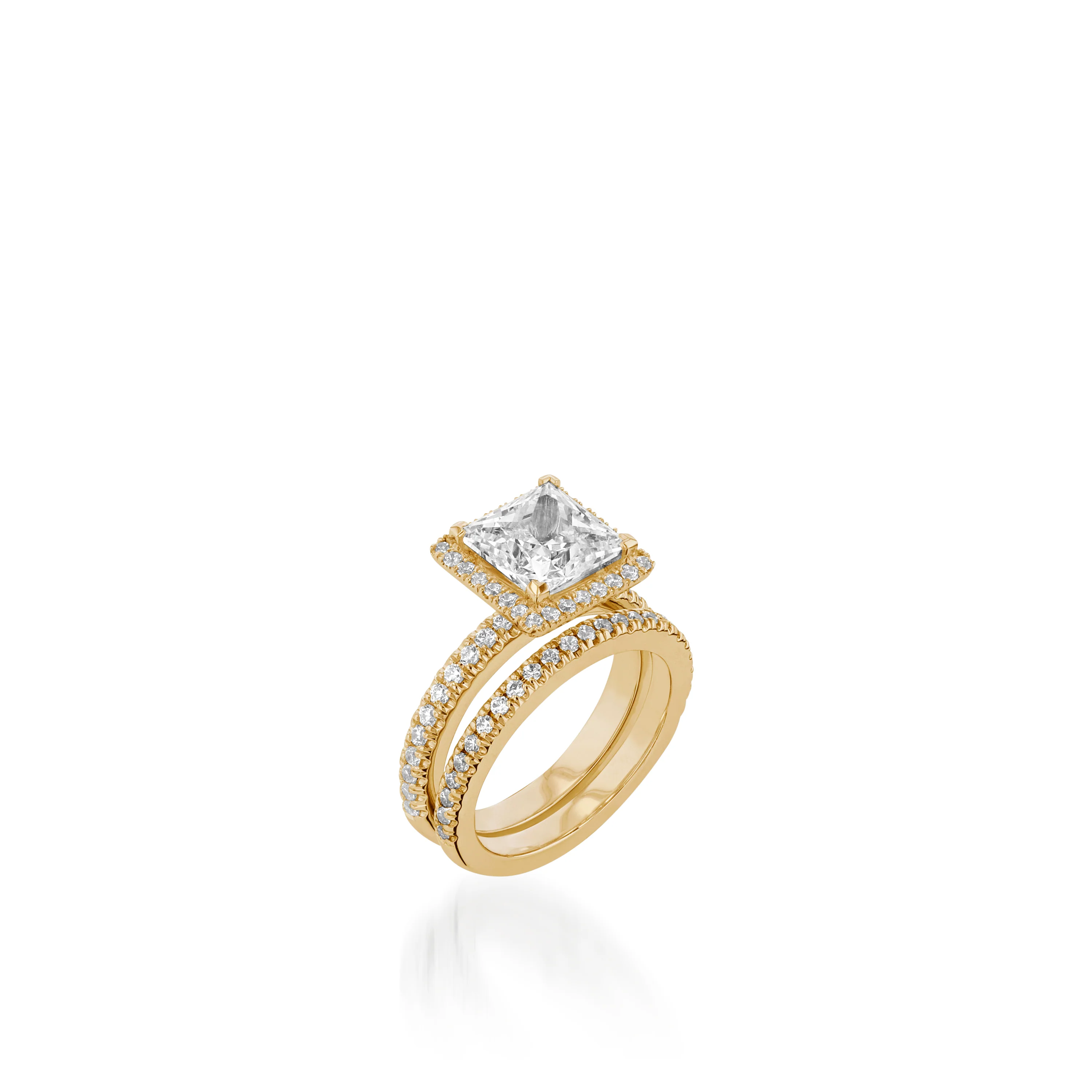 Majesty 3-Carat Princess Cut Engagement Ring - Image 4