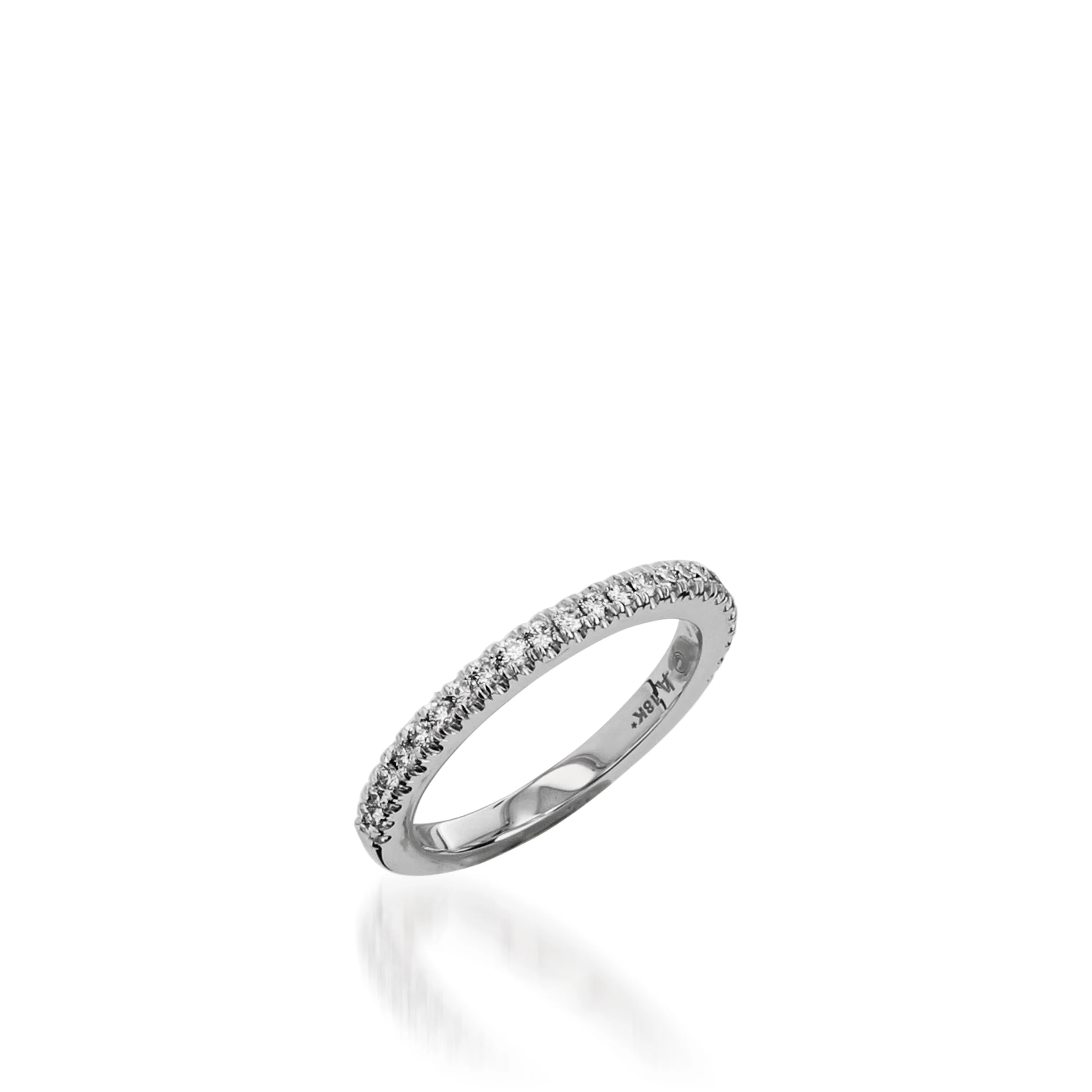 Majesty Princess Cut White Gold Engagement Ring - Image 8