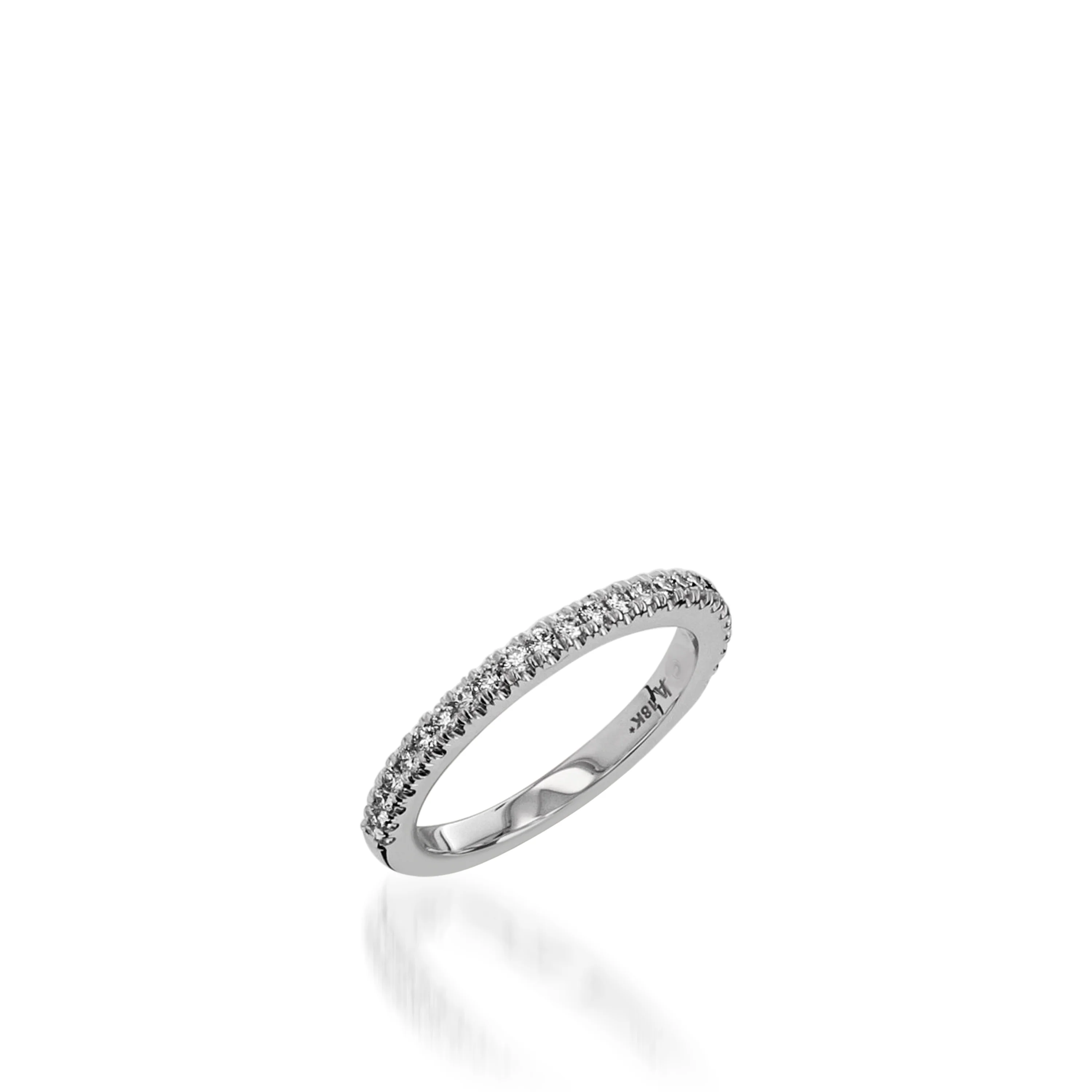 Majesty Round White Gold Engagement Ring - Image 6