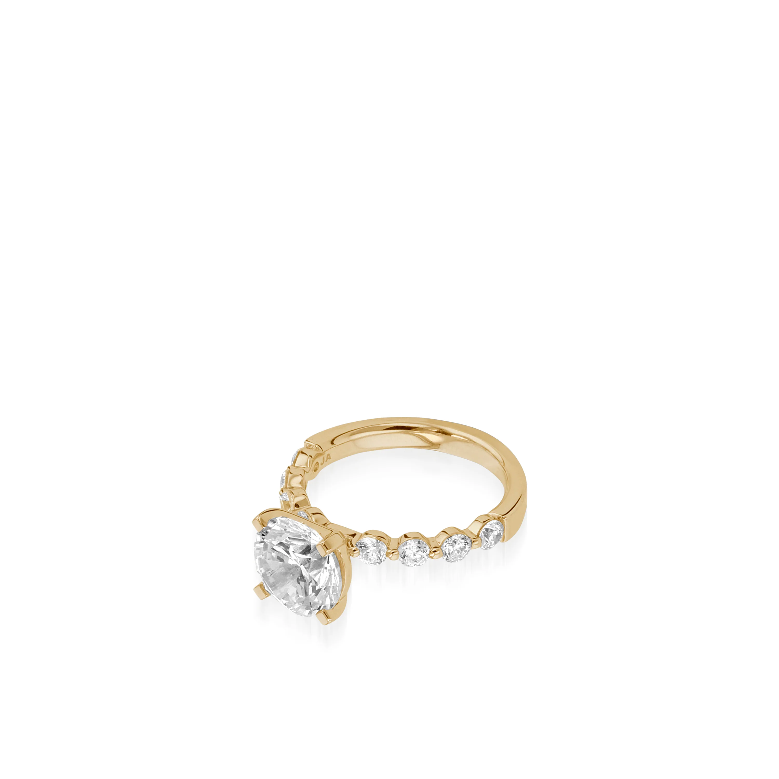 Mira White Gold Engagement Ring - Image 4