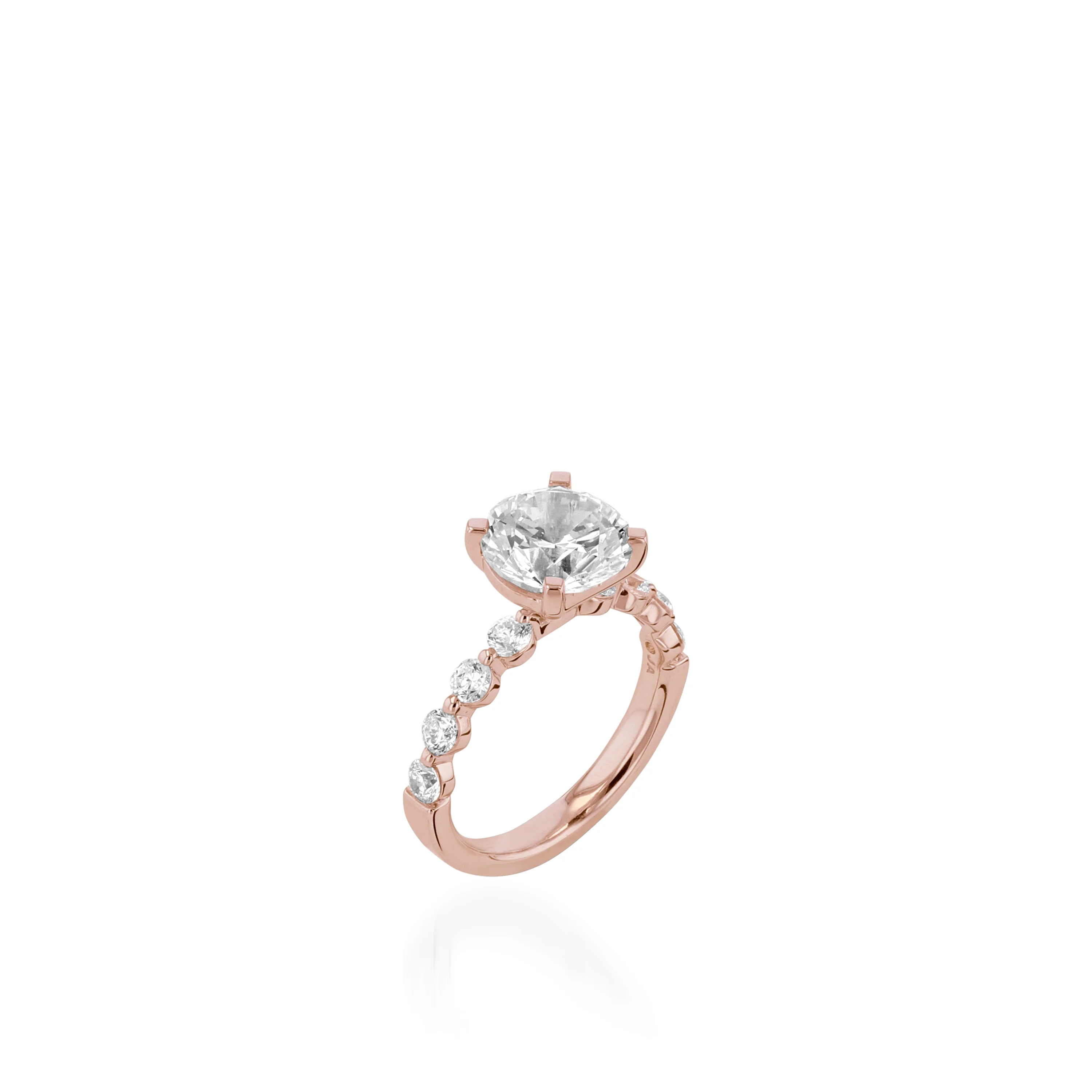 Mira White Gold Engagement Ring - Image 5