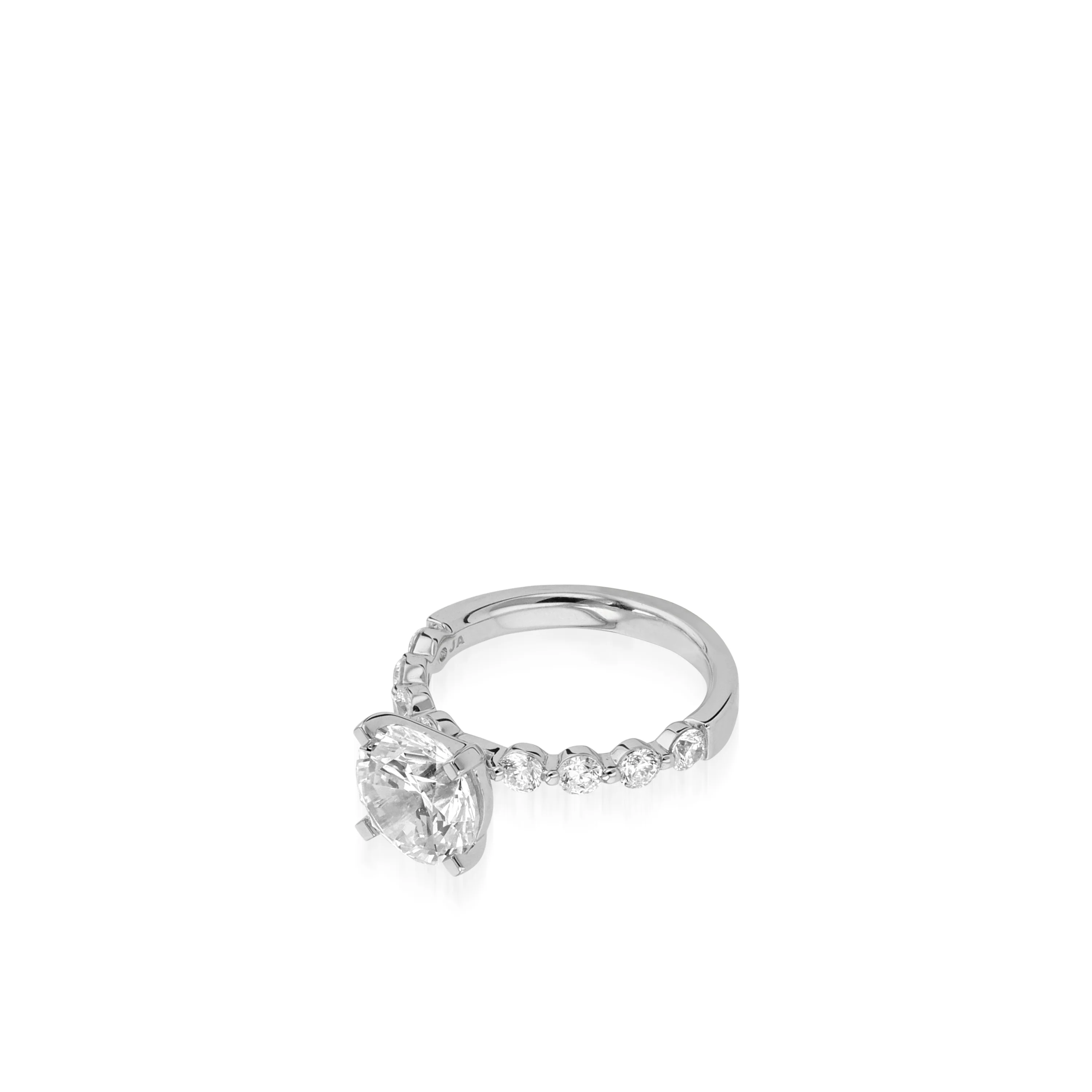 Mira Yellow Gold Engagement Ring - Image 4