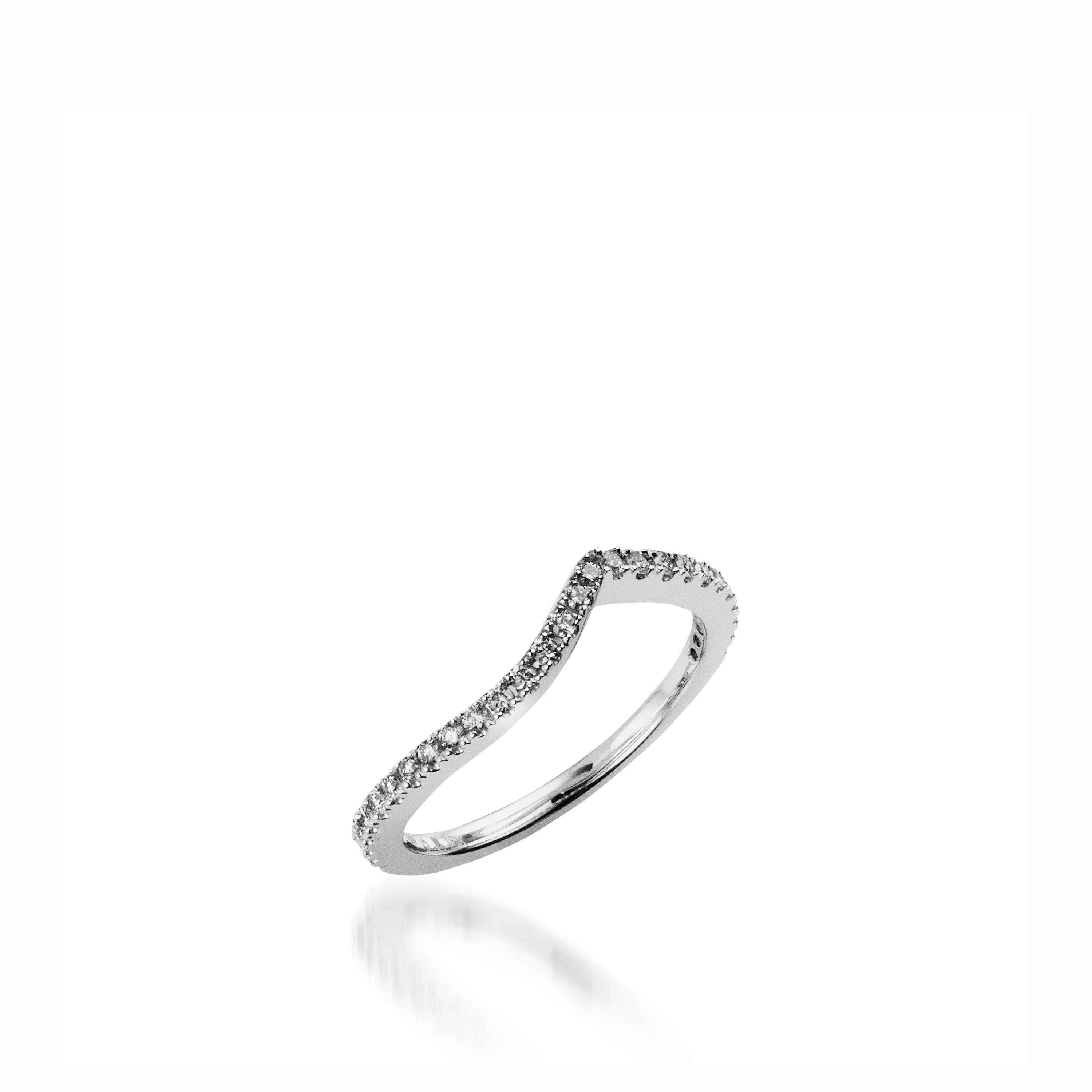 Mystere White Gold Engagement Ring - Image 5