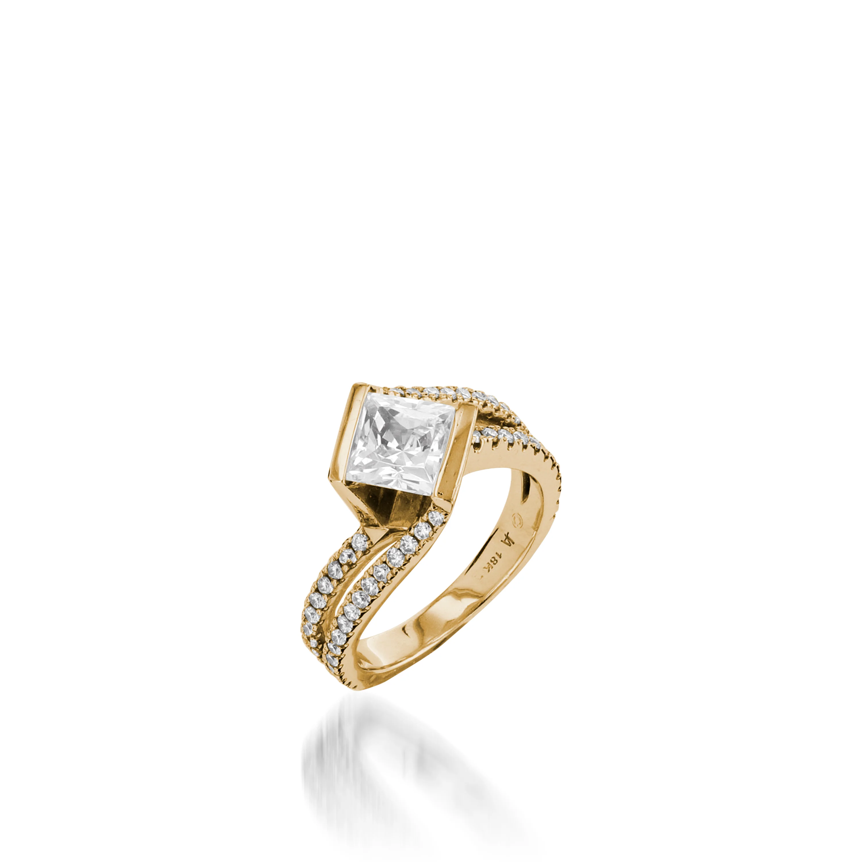 Mystere White Gold Engagement Ring - Image 6