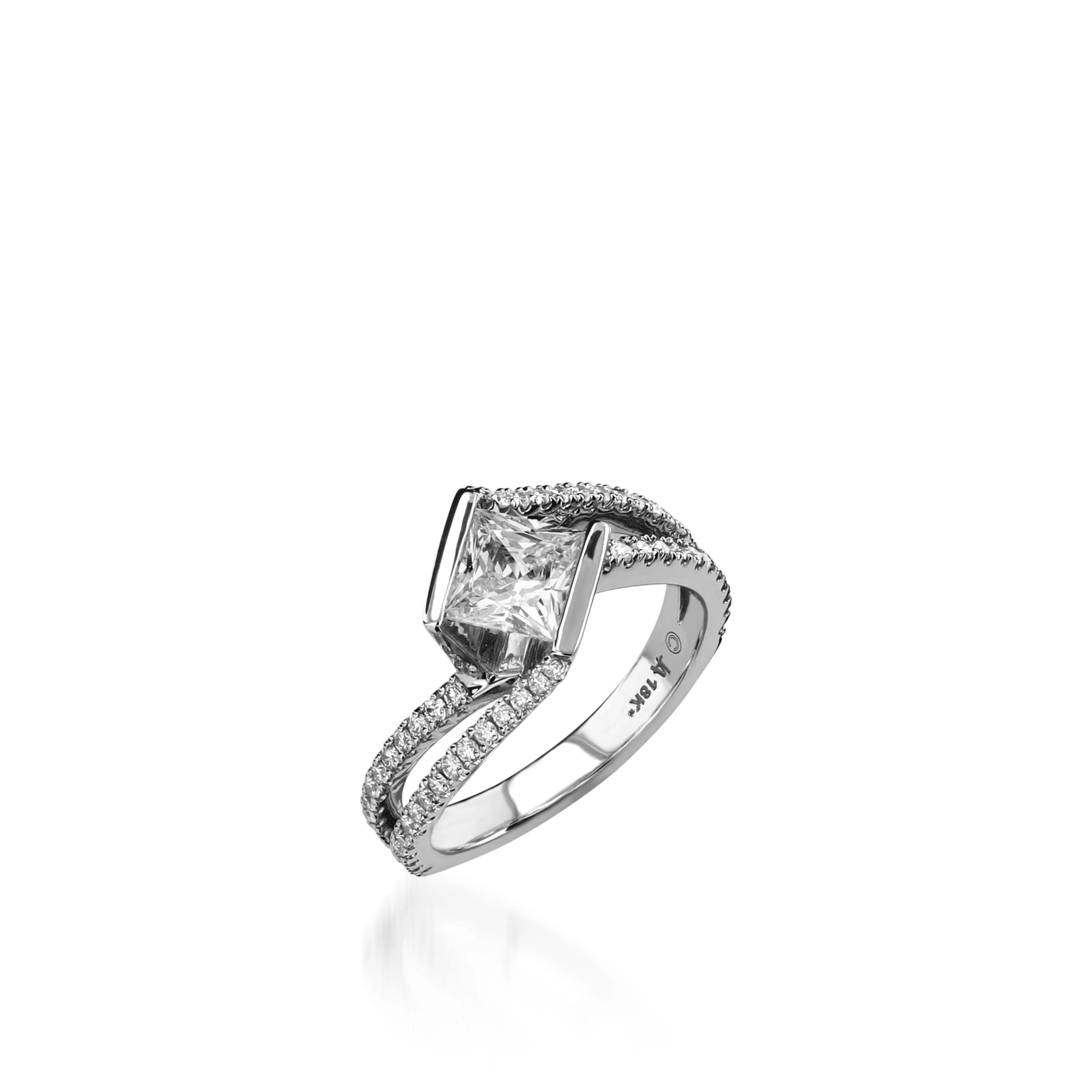 Mystere Yellow Gold Engagement Ring - Image 5