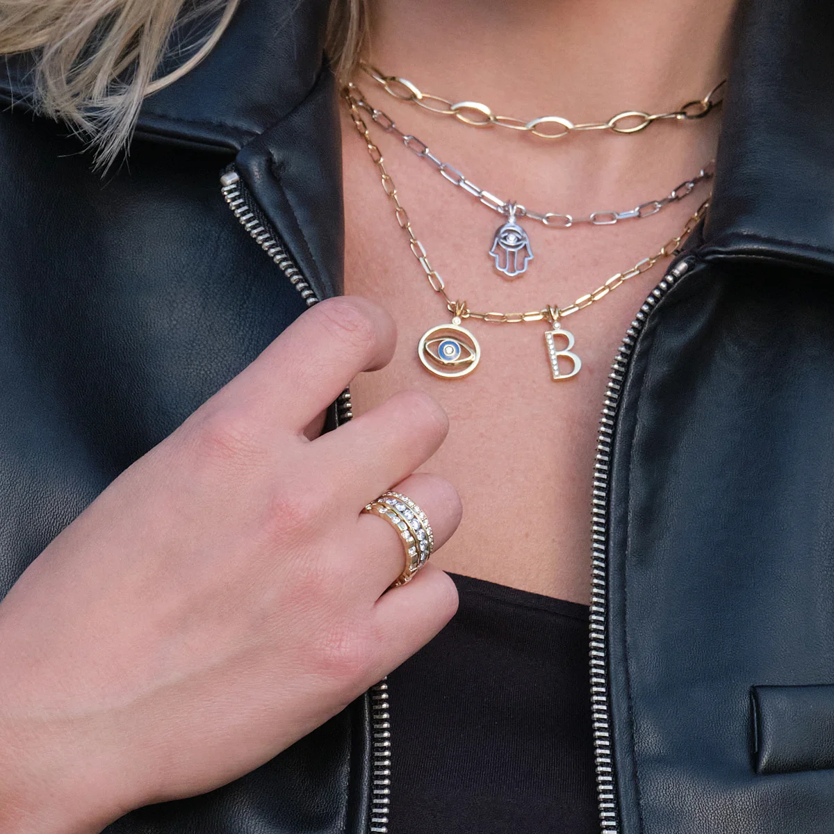 Medium Paperclip Chain Necklace - Image 4