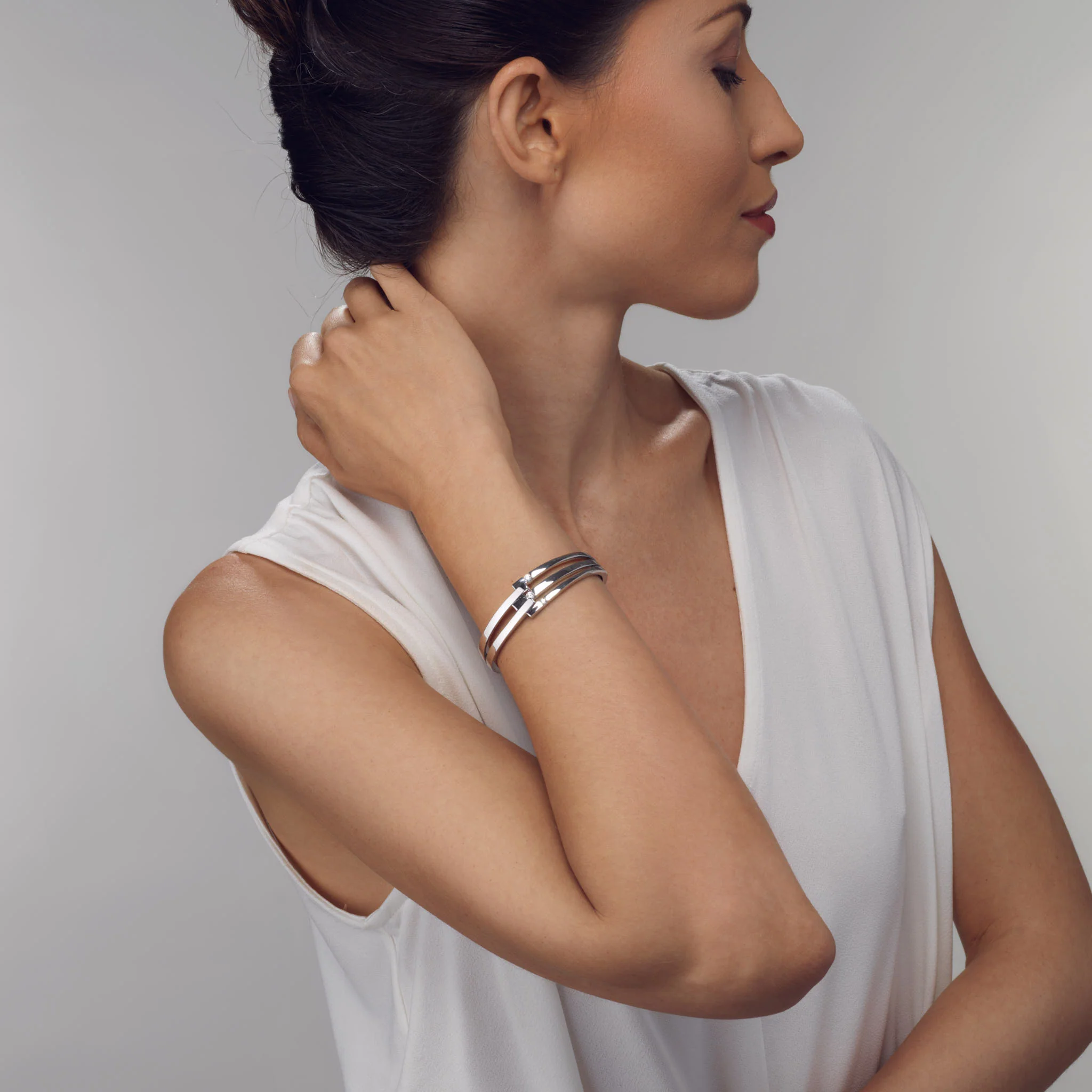 Originate Diamond Cuff Bracelet - Image 7