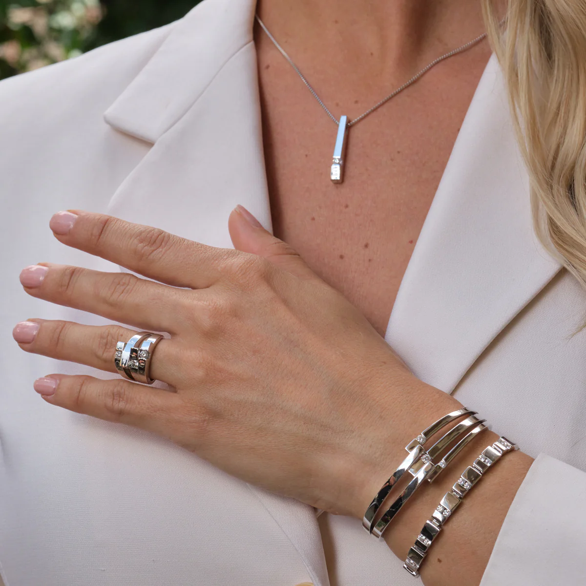 Originate Diamond Cuff Bracelet - Image 8