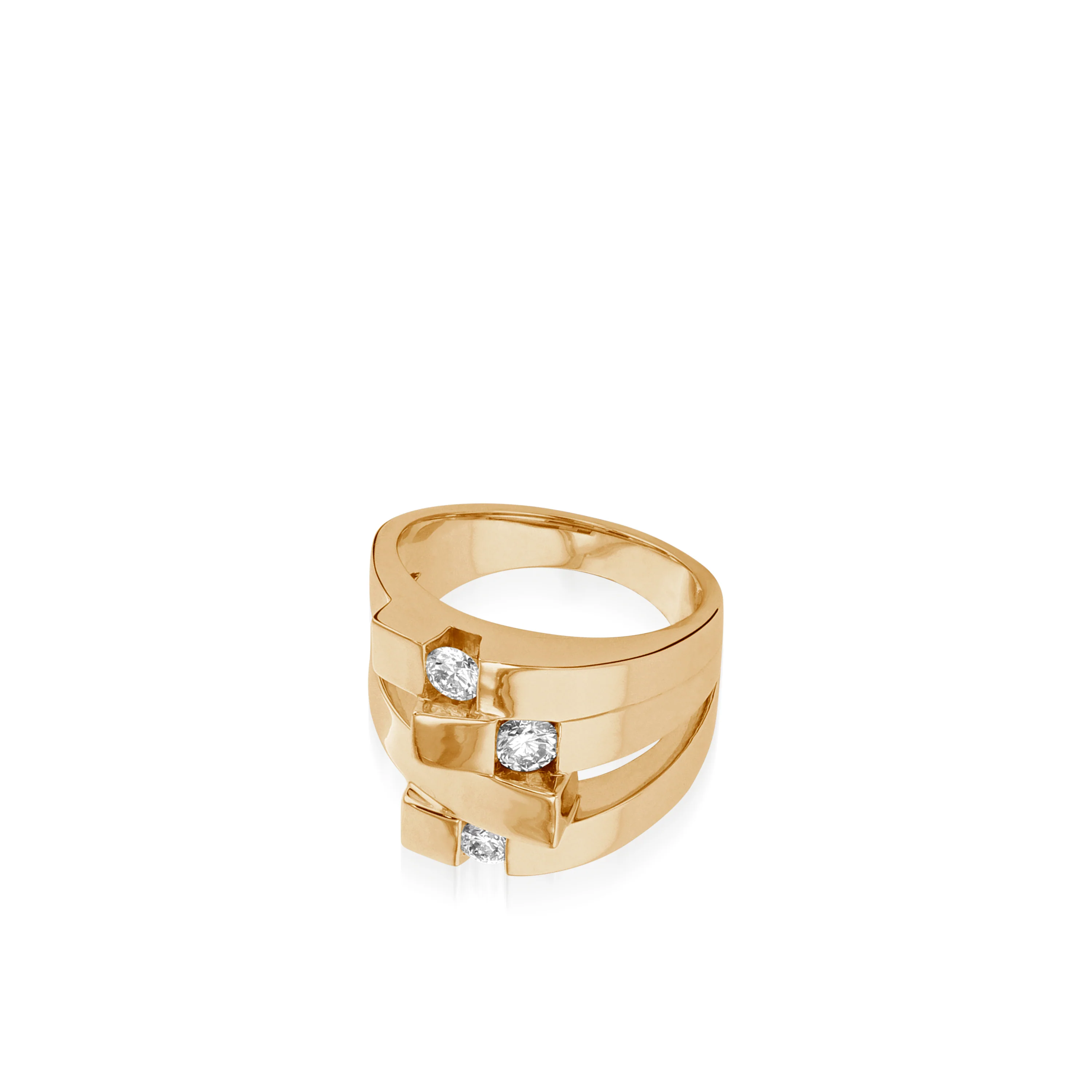 Originate Wide Diamond Ring - Image 3