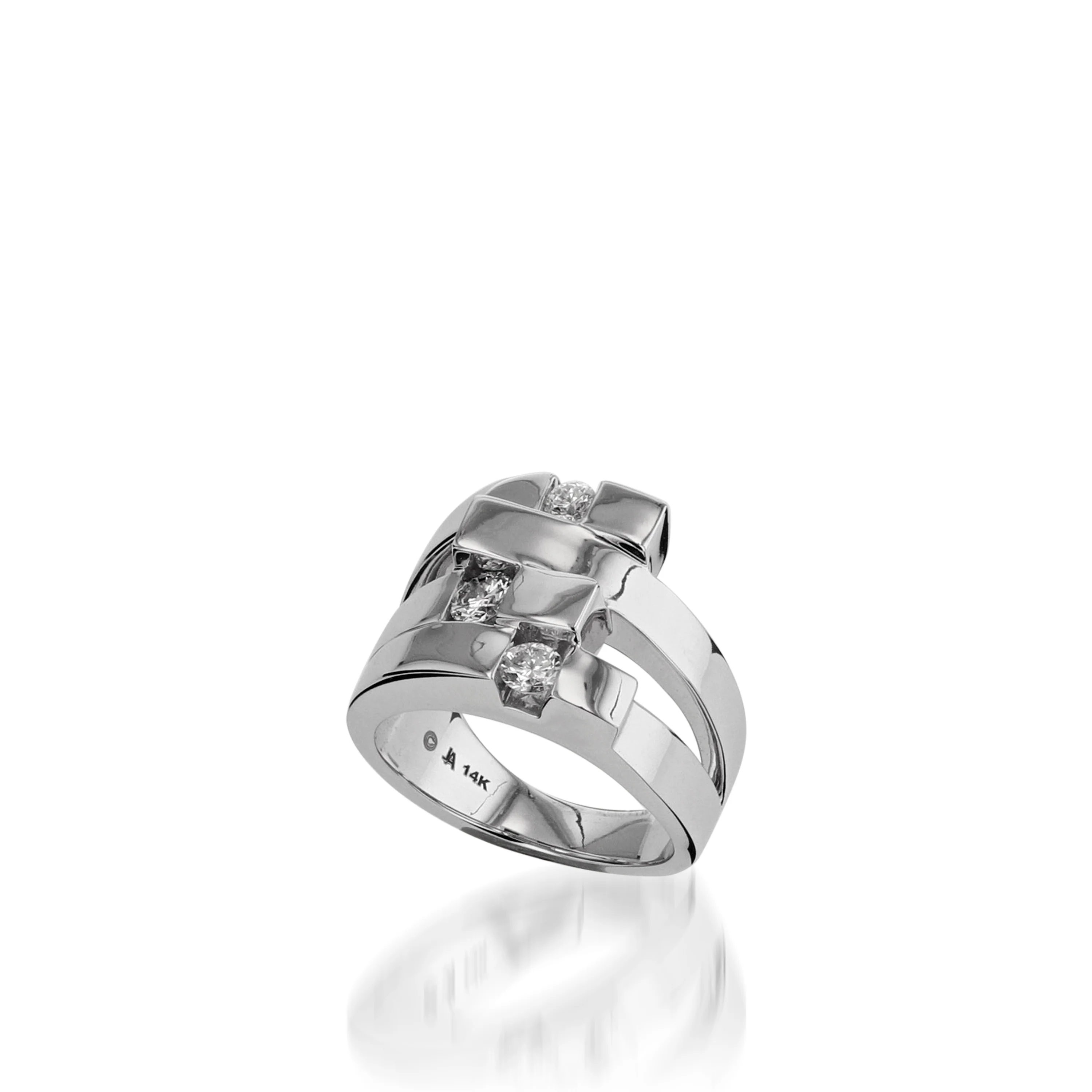 Originate Wide Diamond Ring - Image 4
