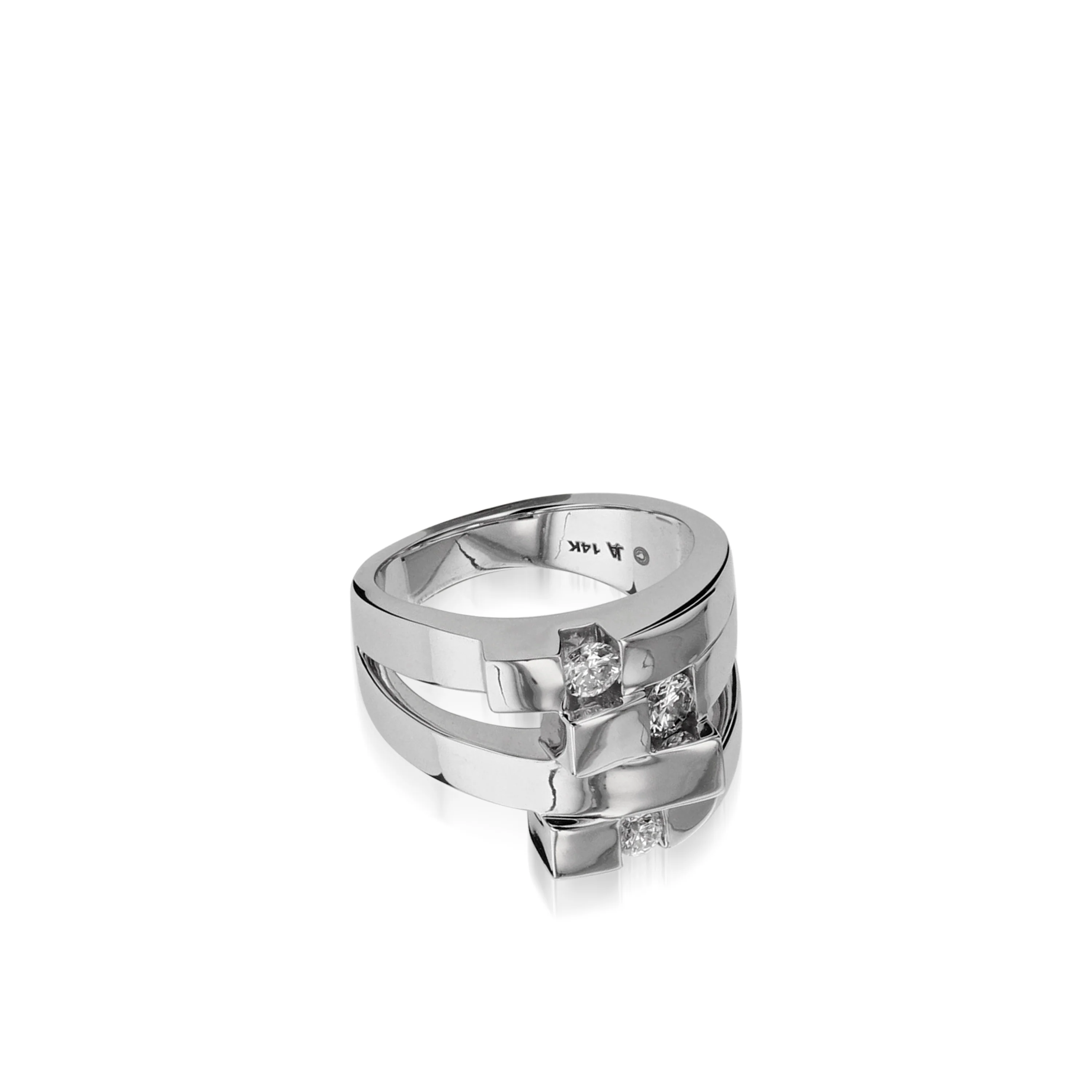 Originate Wide Diamond Ring - Image 5
