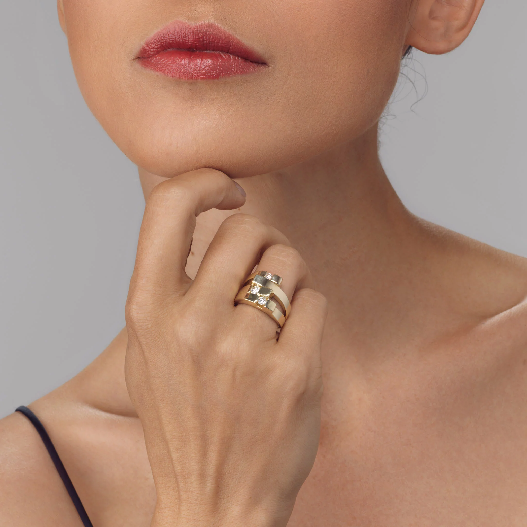 Originate Wide Diamond Ring - Image 6