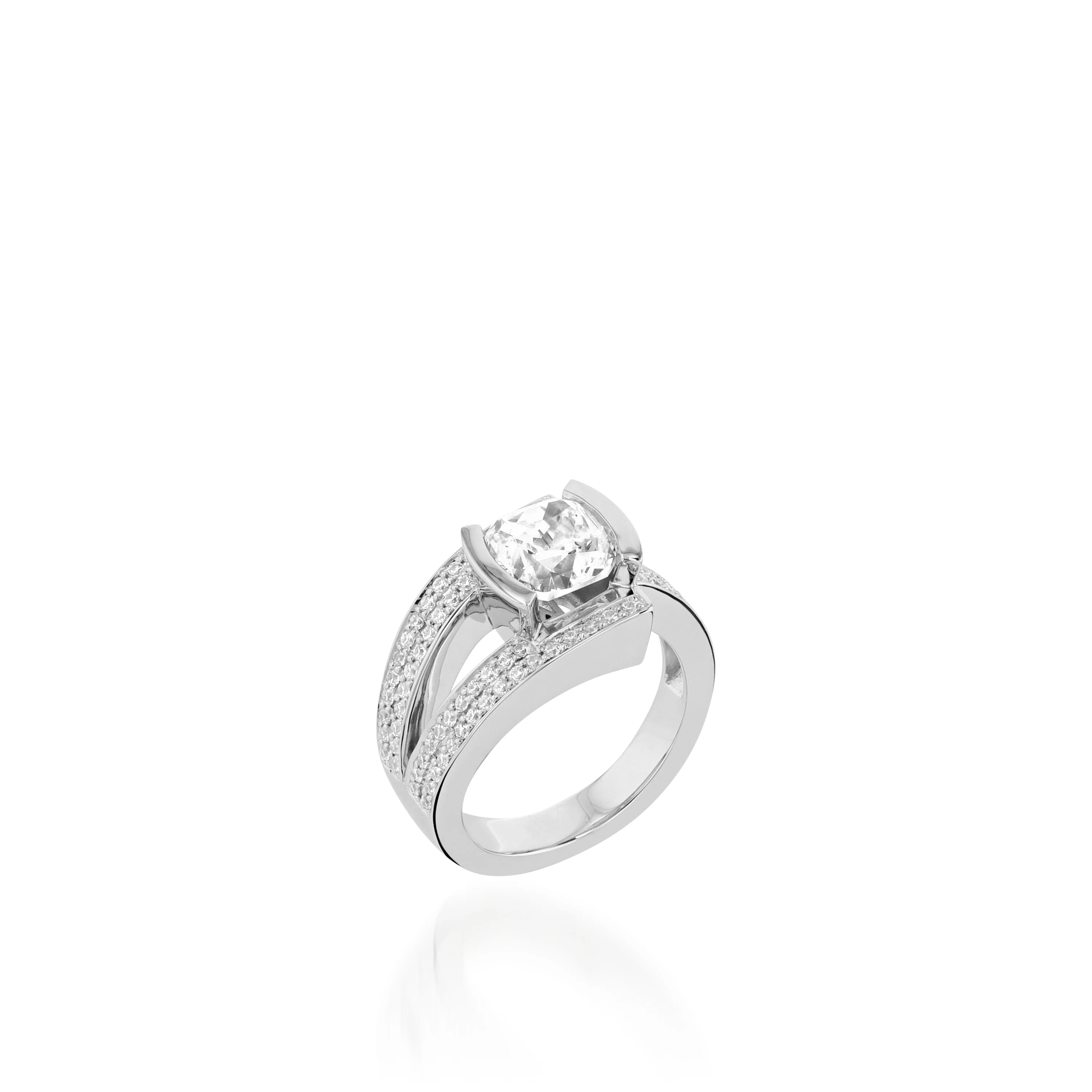 Originate White Gold Engagement Ring - Image 2