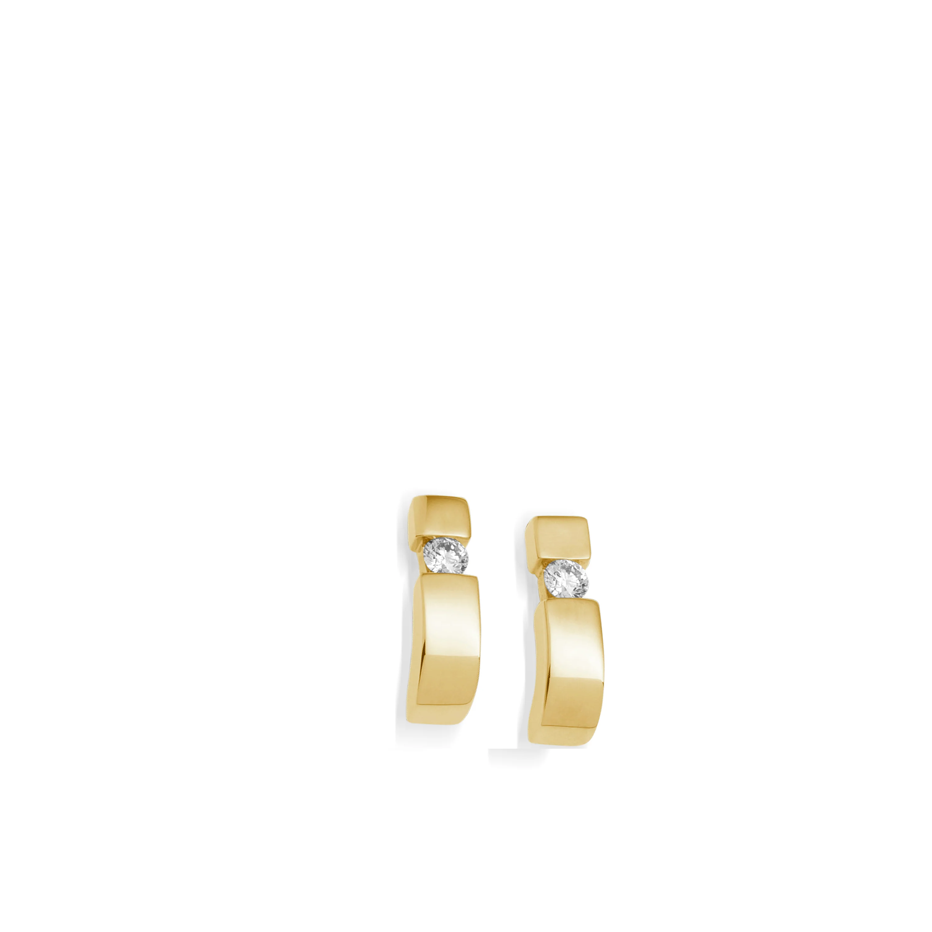 Orion Diamond Curl Earrings - Image 3