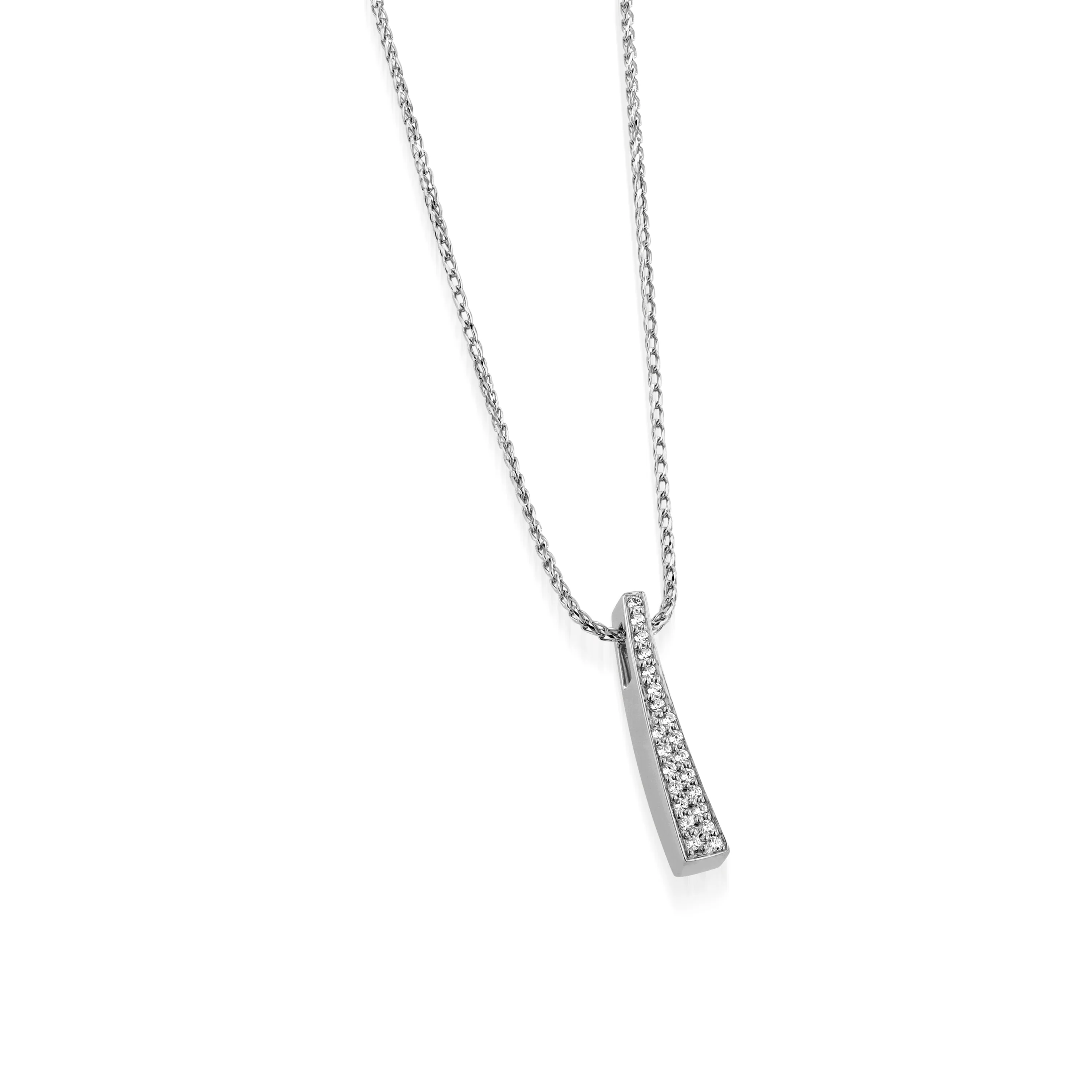 Polar Pave Diamond Pendant Necklace - Image 3
