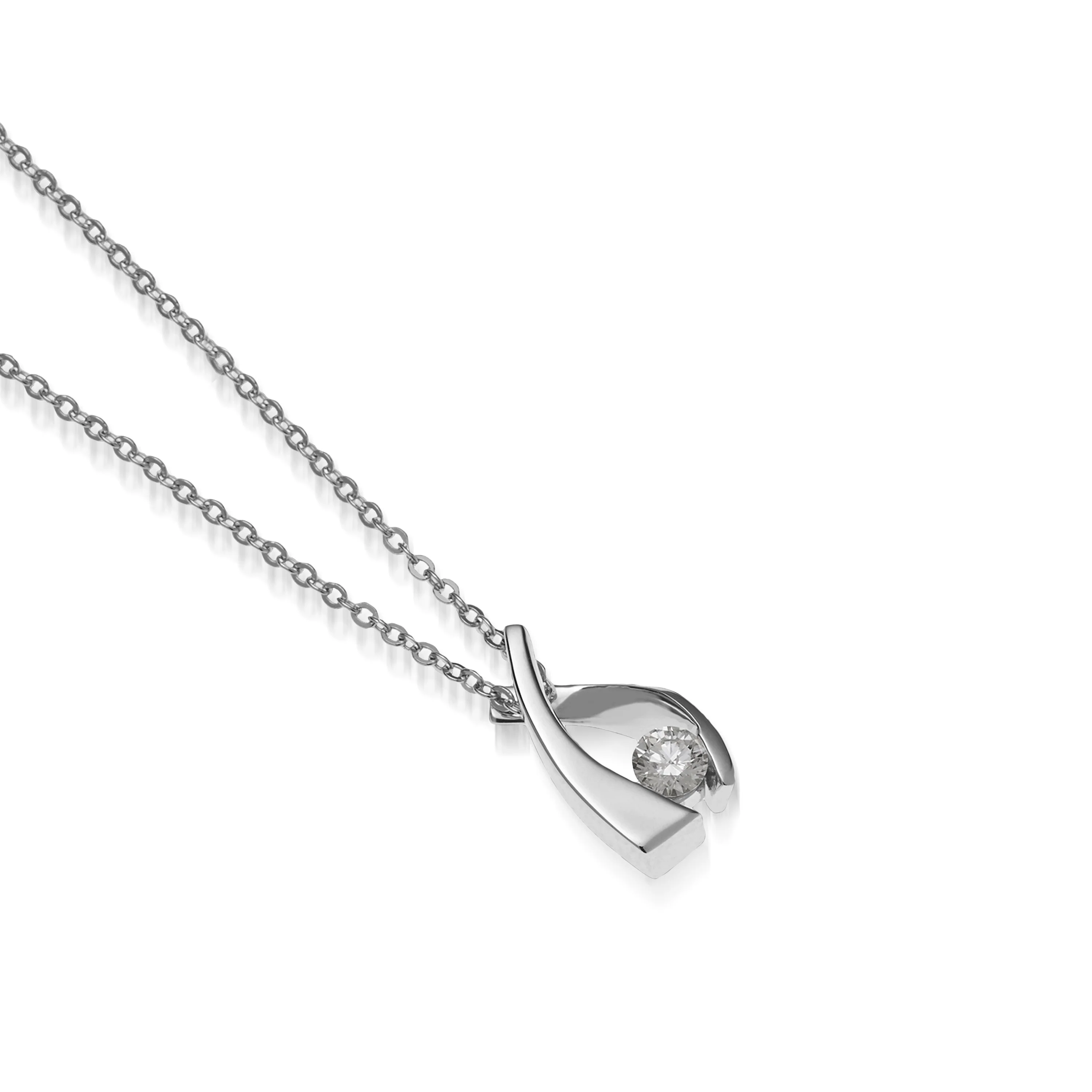 Oyster Petite Diamond Solitaire Pendant Necklace - Image 3