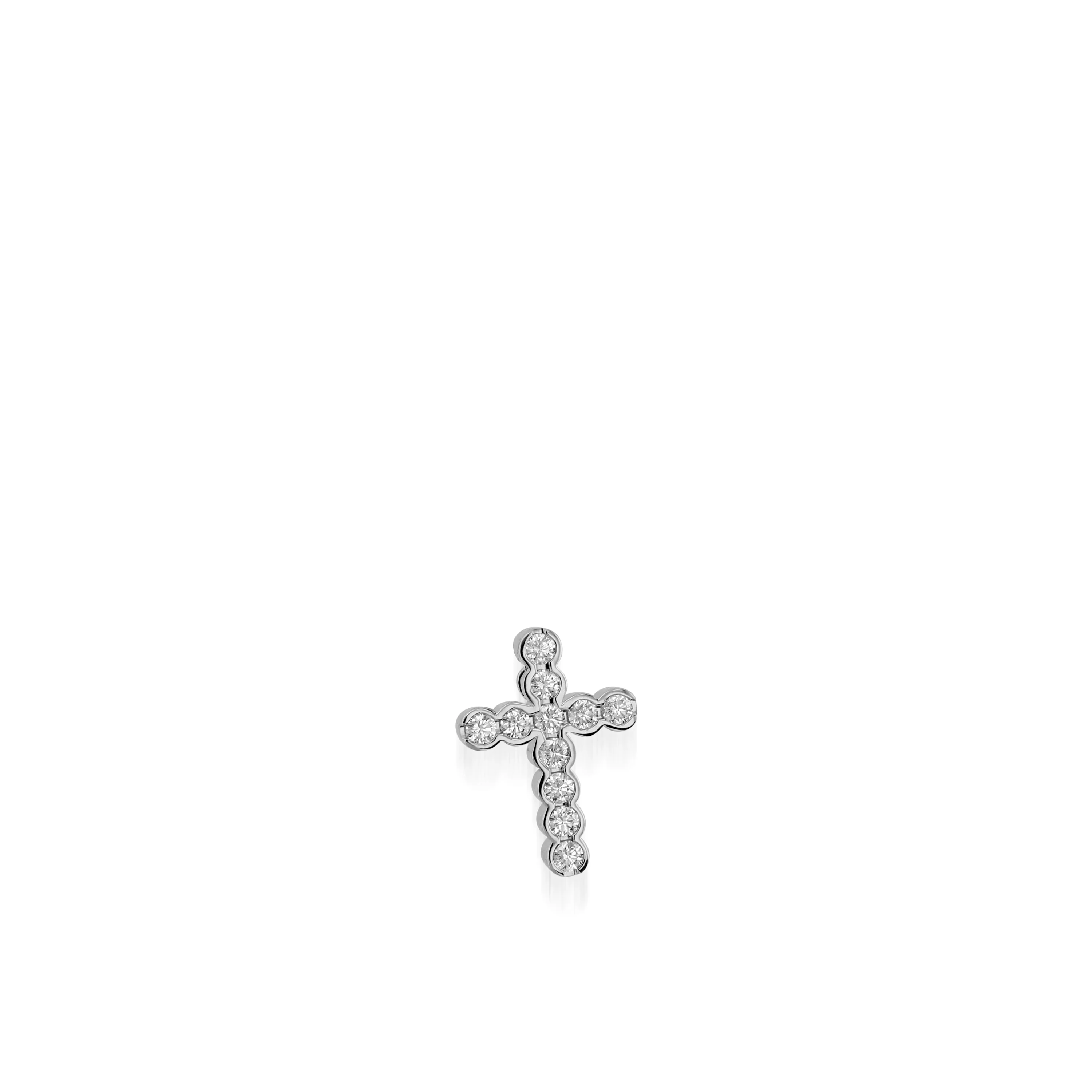 Paloma Petite Diamond Cross Medallion Pendant - Image 5
