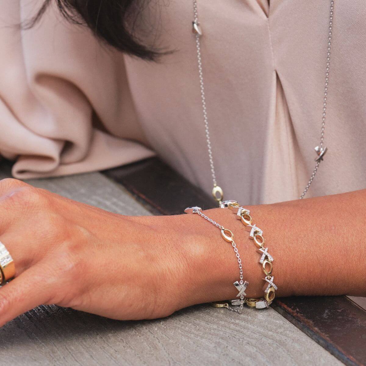 Paris X/O Diamond Bracelet - Image 2