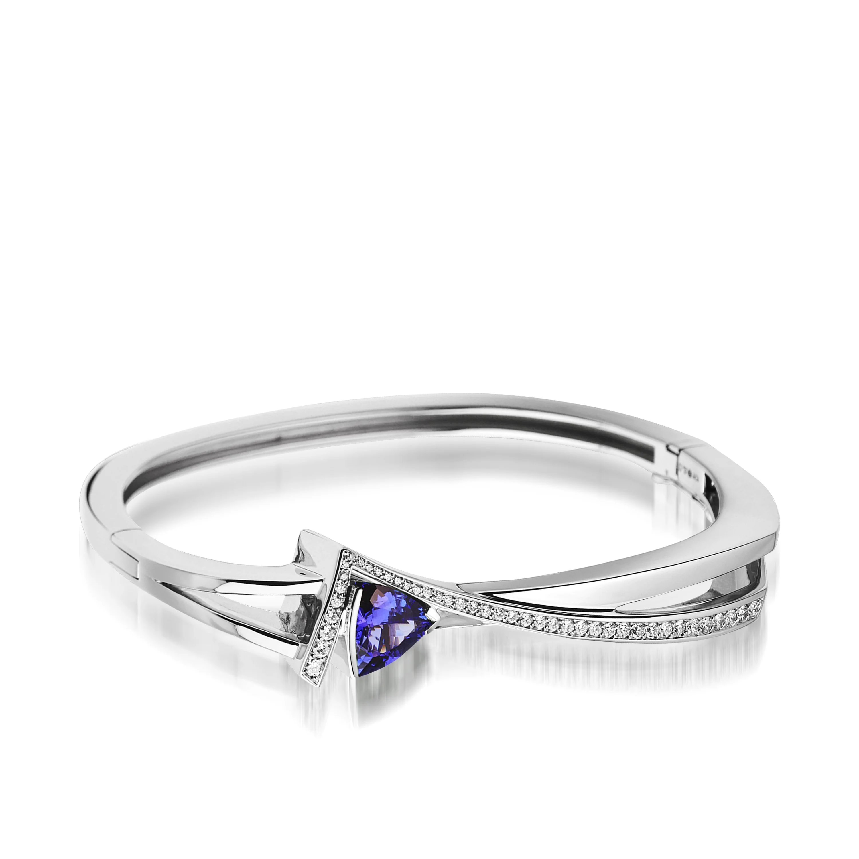 Pinnacle Gemstone Bracelet with Pave Diamonds - Image 3