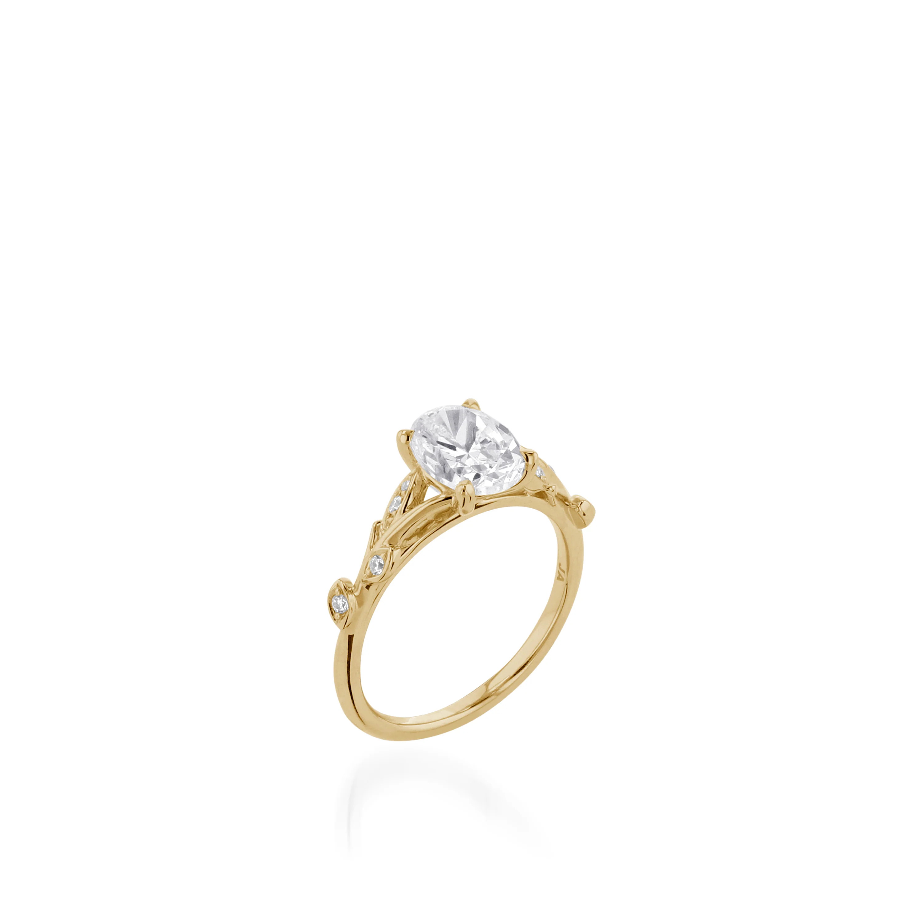 Polly White Gold Engagement Ring - Image 4