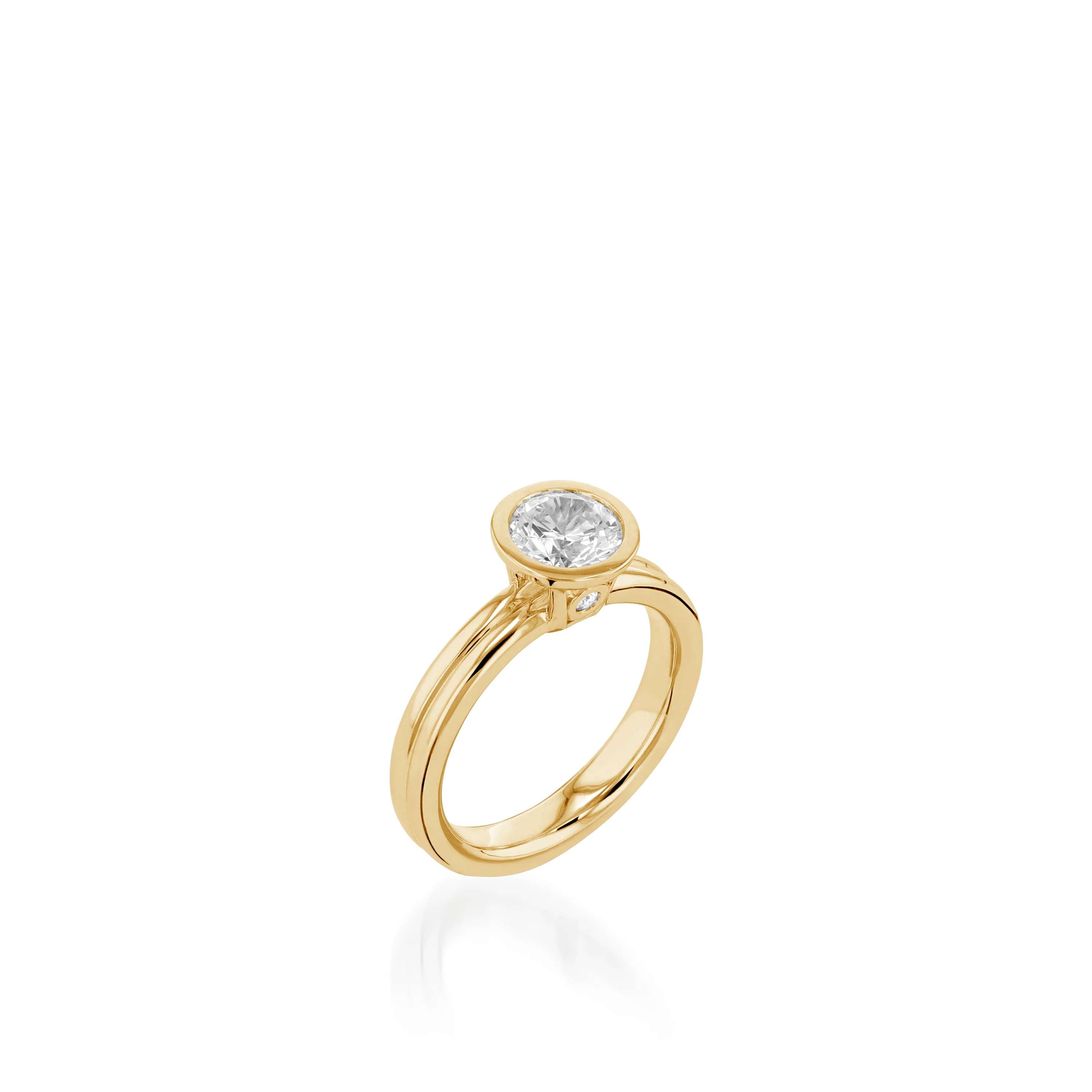Poppy Yellow Gold Engagement Ring - Image 2