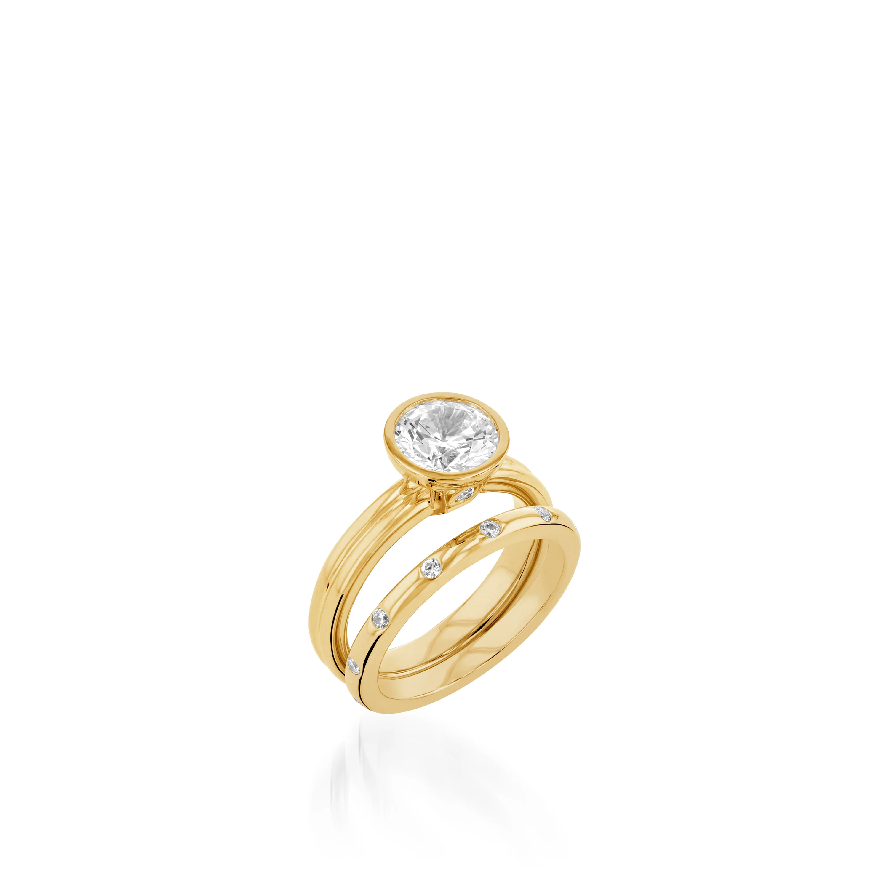 Poppy Yellow Gold Engagement Ring - Image 3
