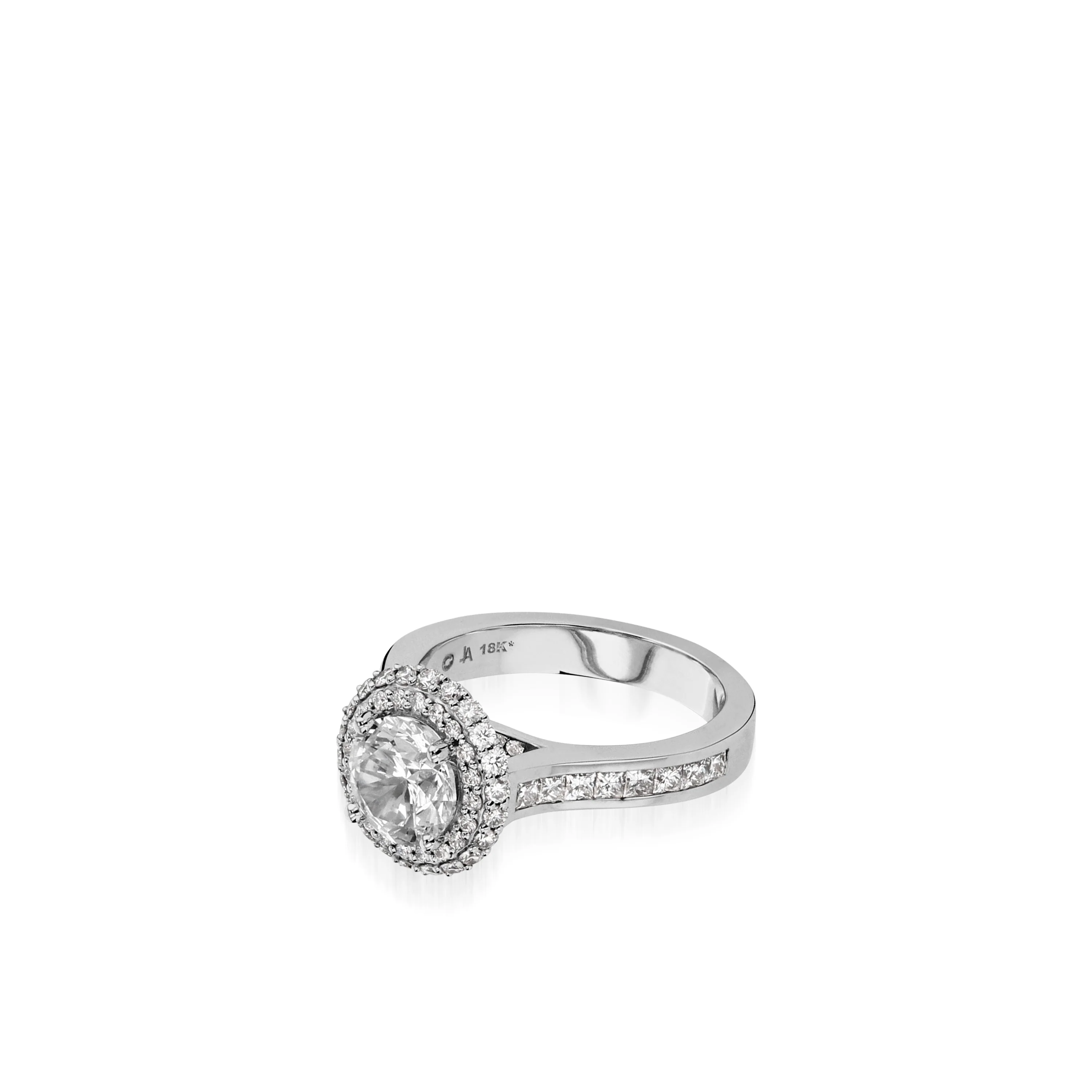 Royalty White Gold Engagement Ring - Image 4