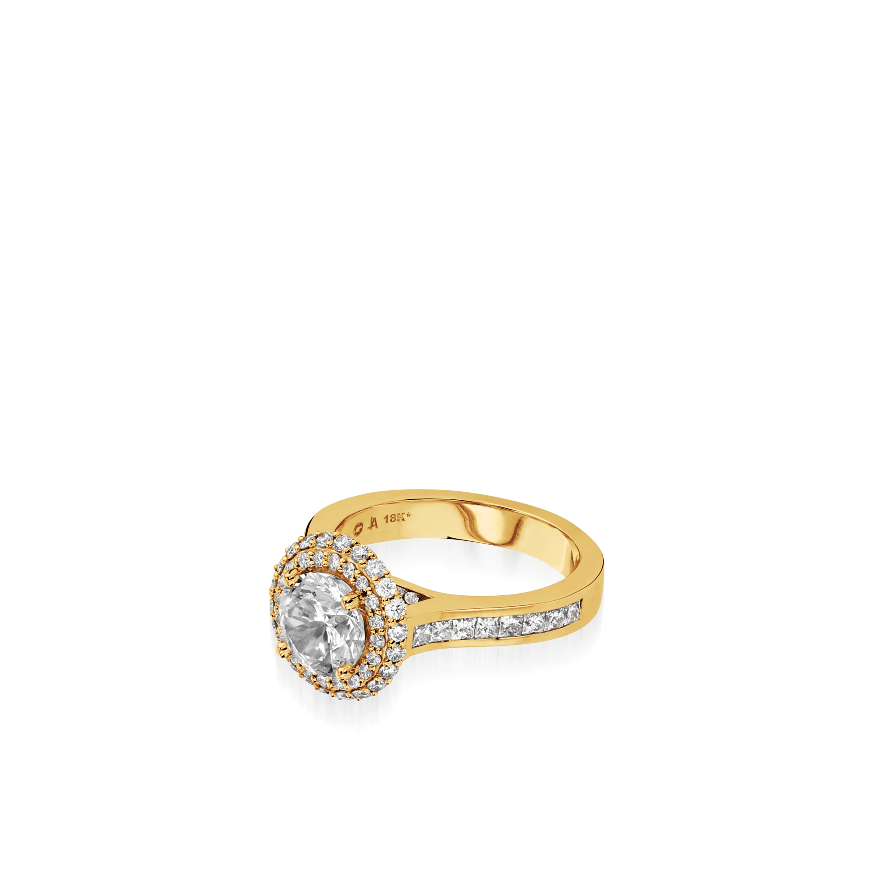 Royalty Yellow Gold Engagement Ring - Image 4