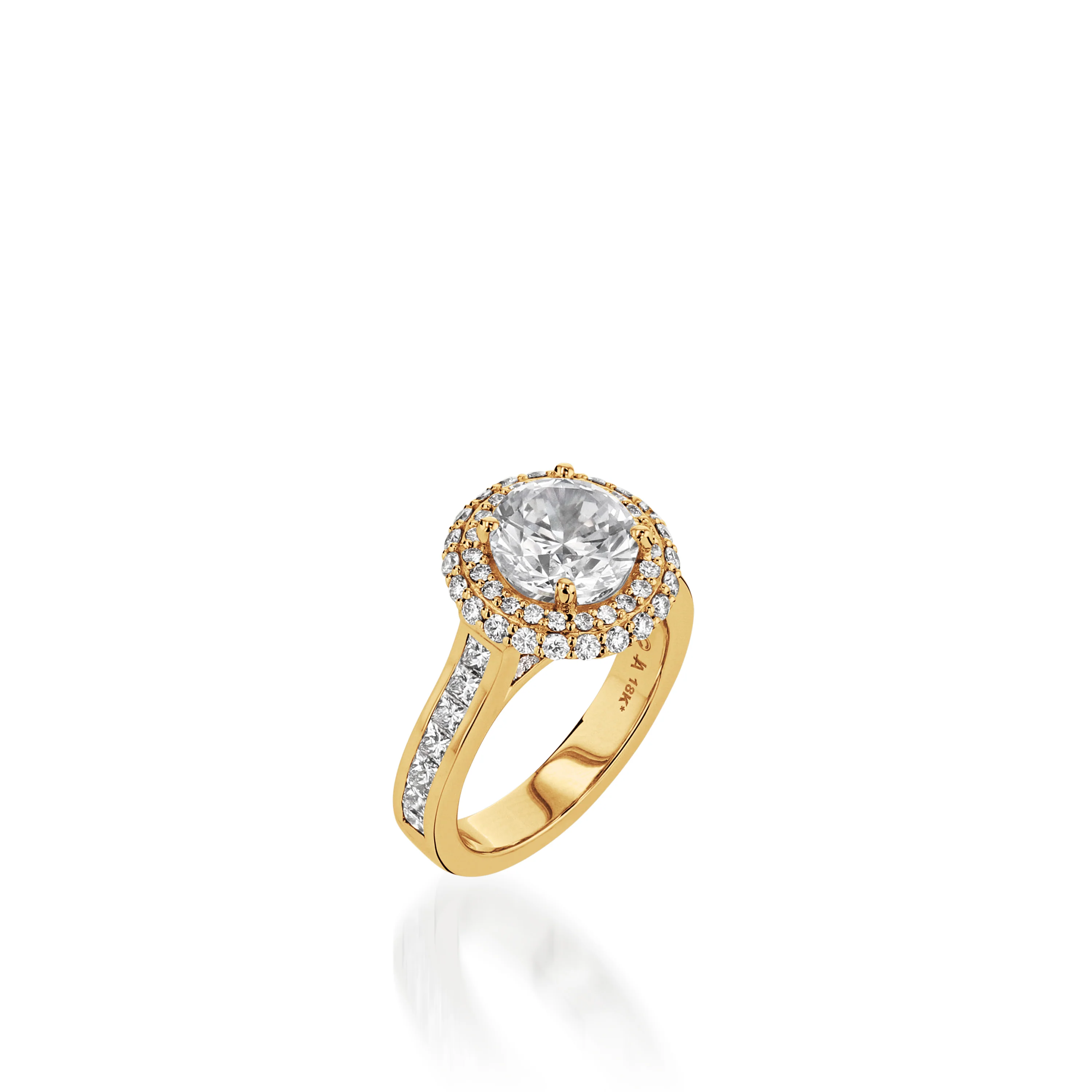 Royalty Yellow Gold Engagement Ring - Image 5
