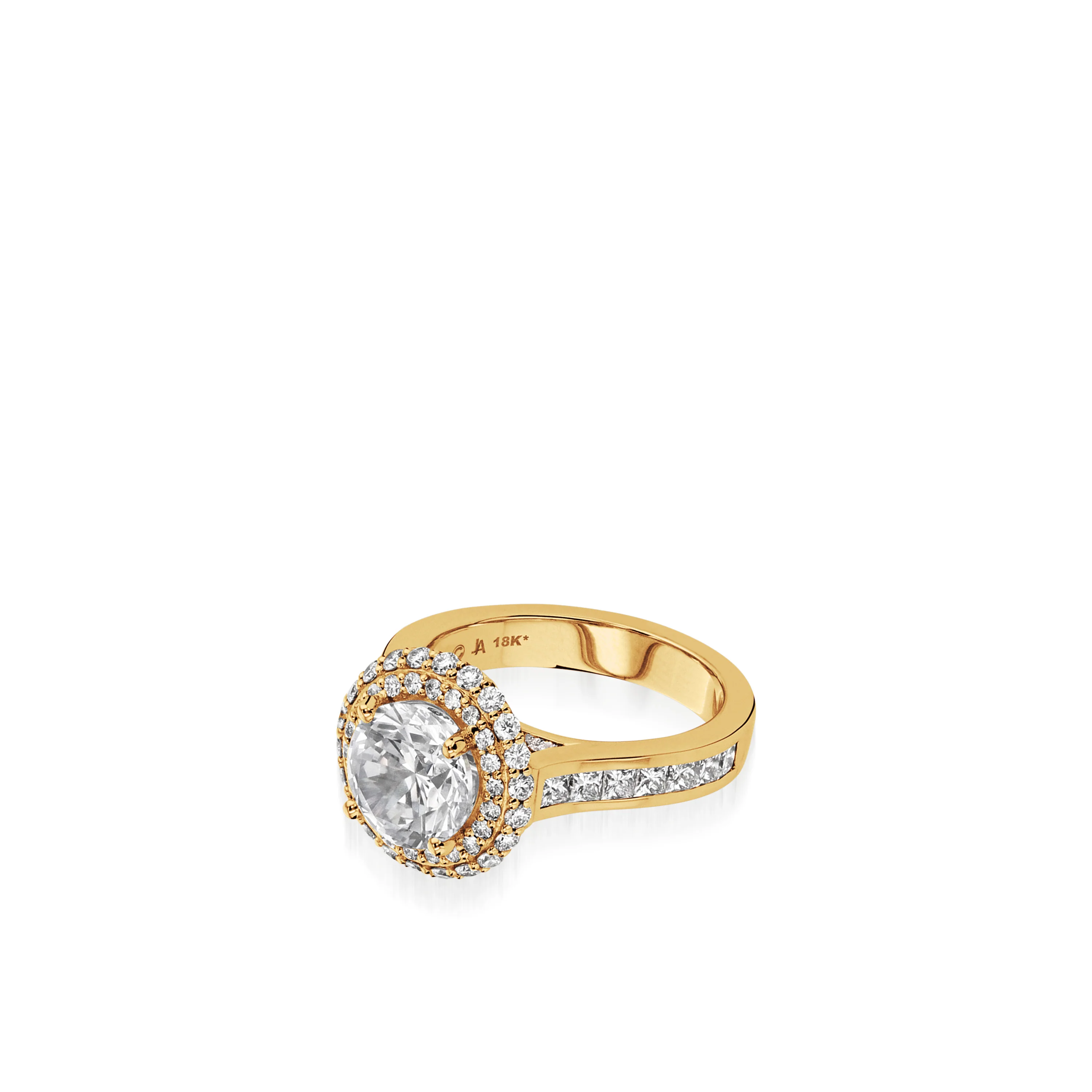 Royalty Yellow Gold Engagement Ring - Image 6