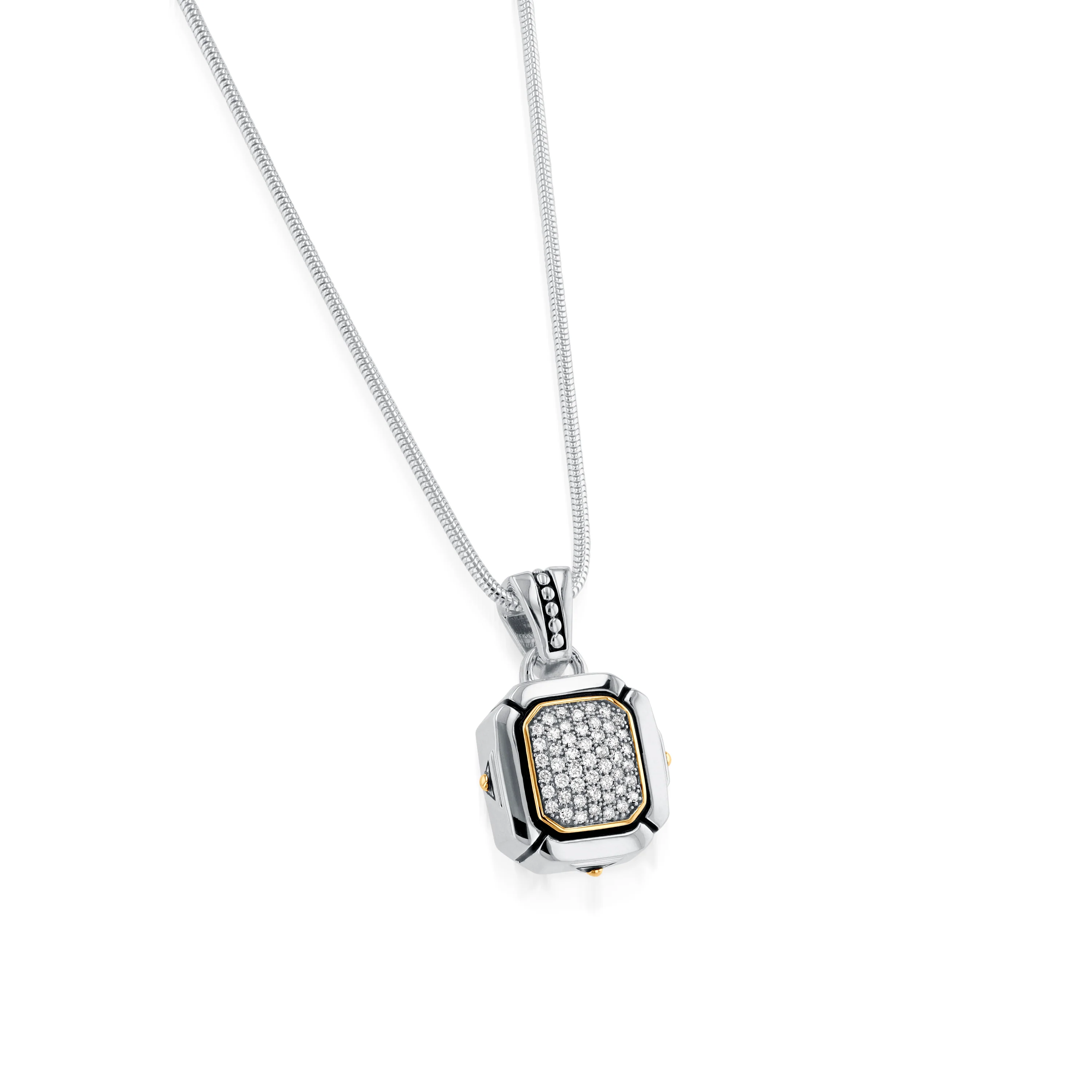 Sahara Pave Diamond Pendant Necklace