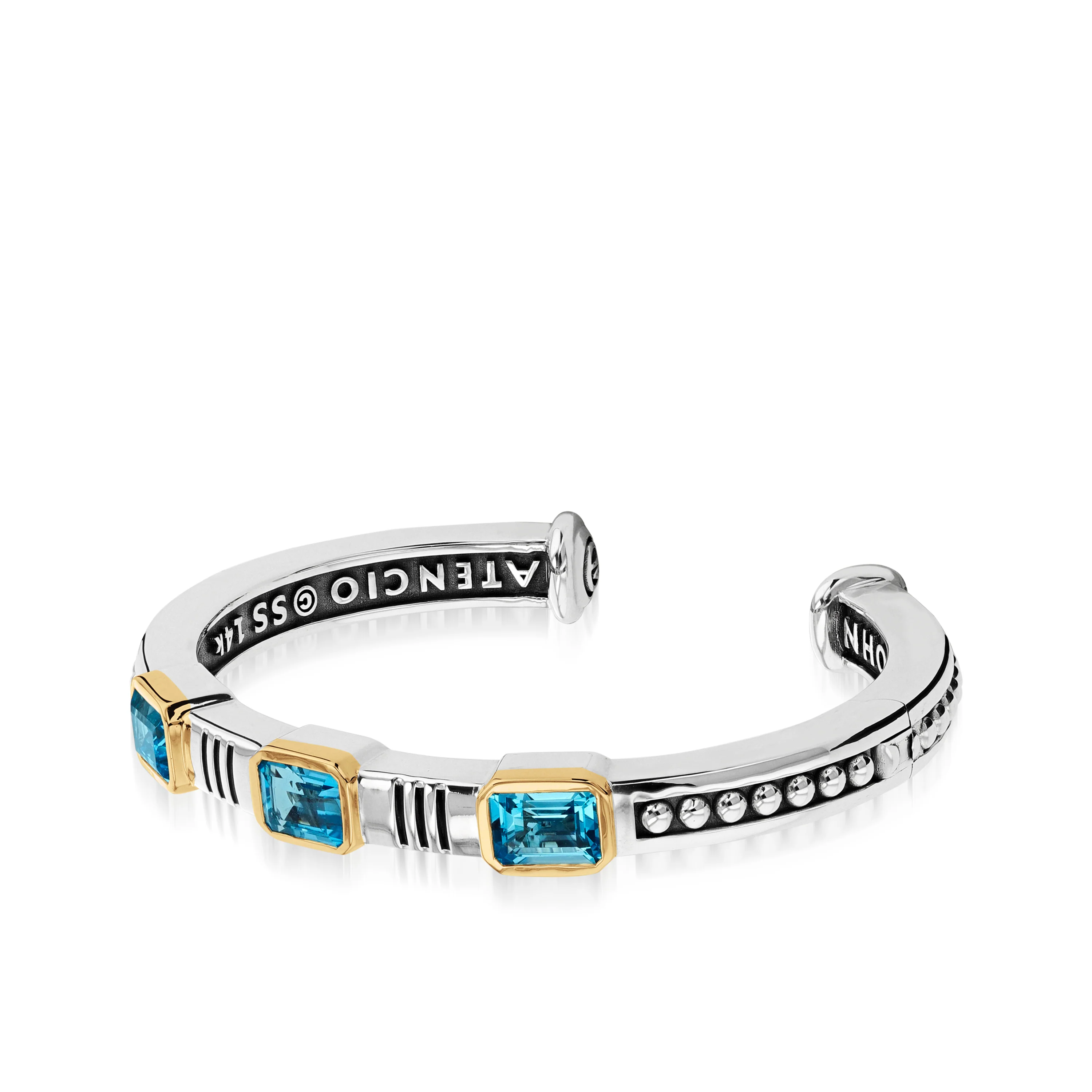 Sahara Gemstone Stack Cuff Bracelet - Image 2