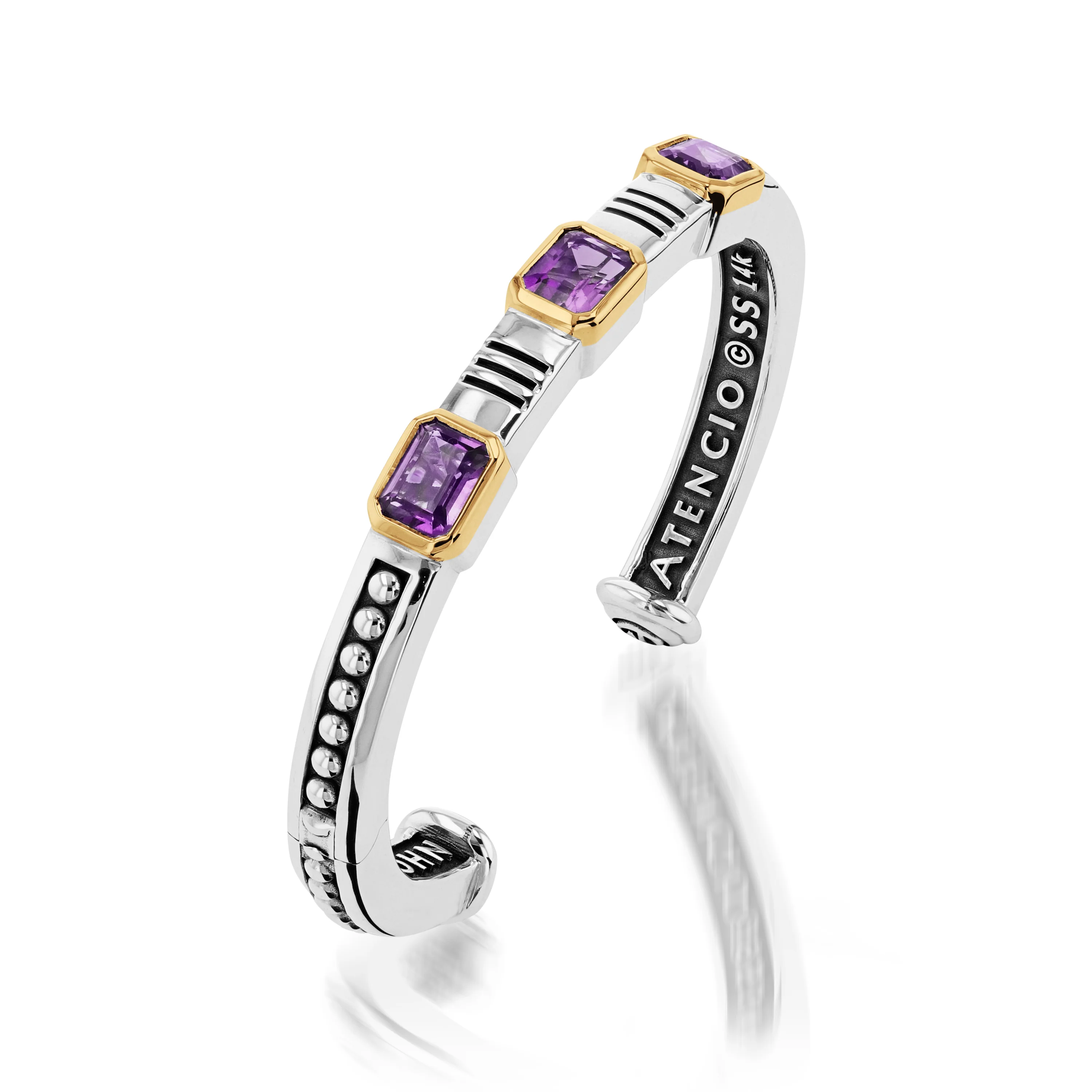 Sahara Gemstone Stack Cuff Bracelet - Image 3