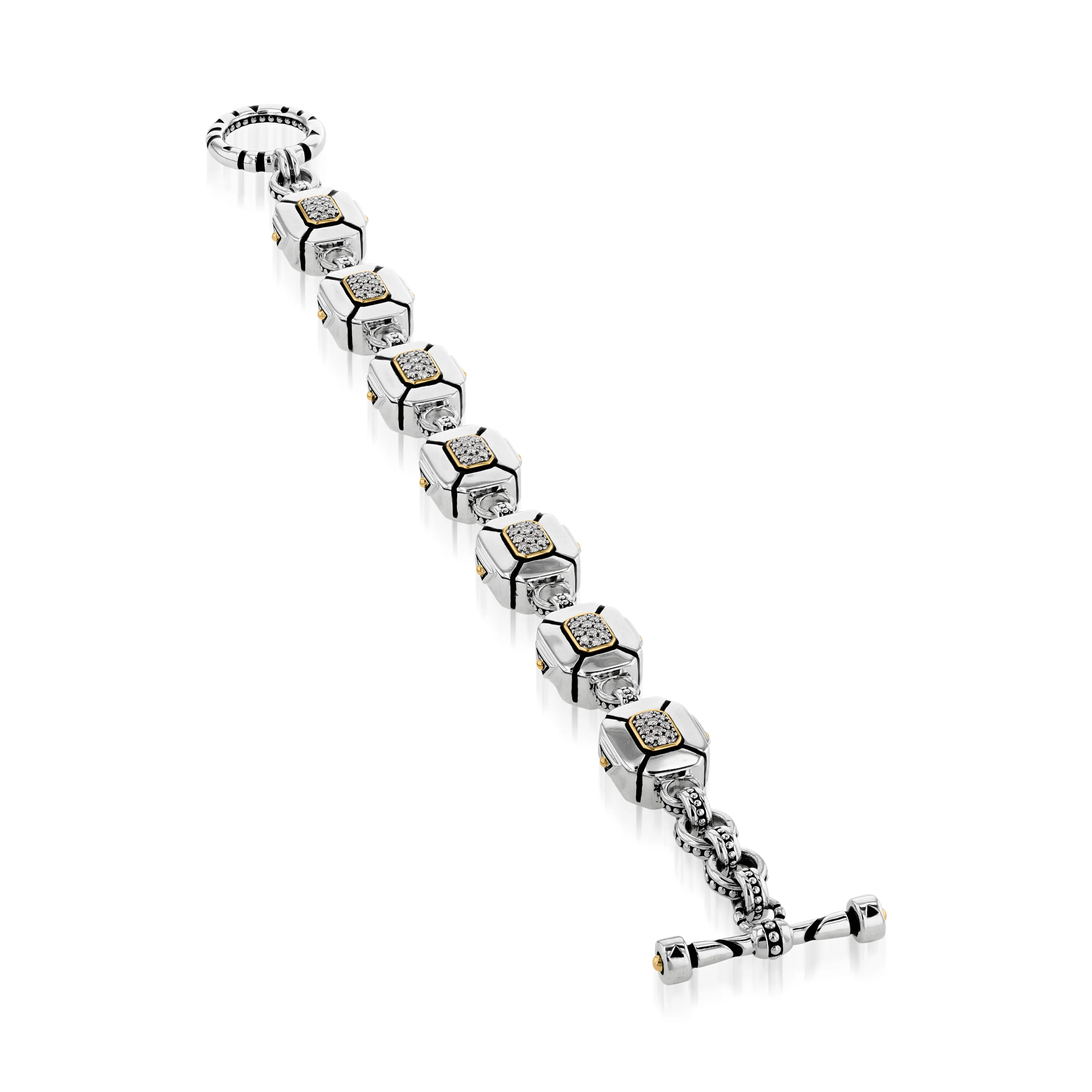 Sahara Pave Diamond Link Bracelet - Image 3