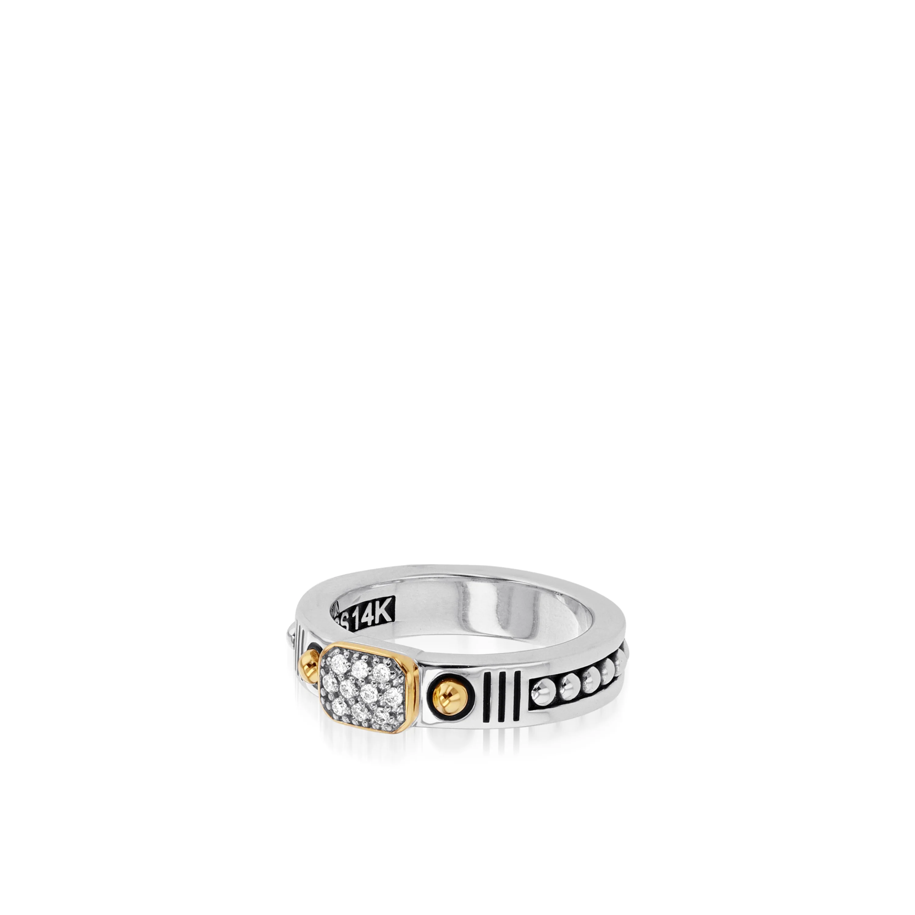 Sahara Pave Diamond Stack Ring - Image 2