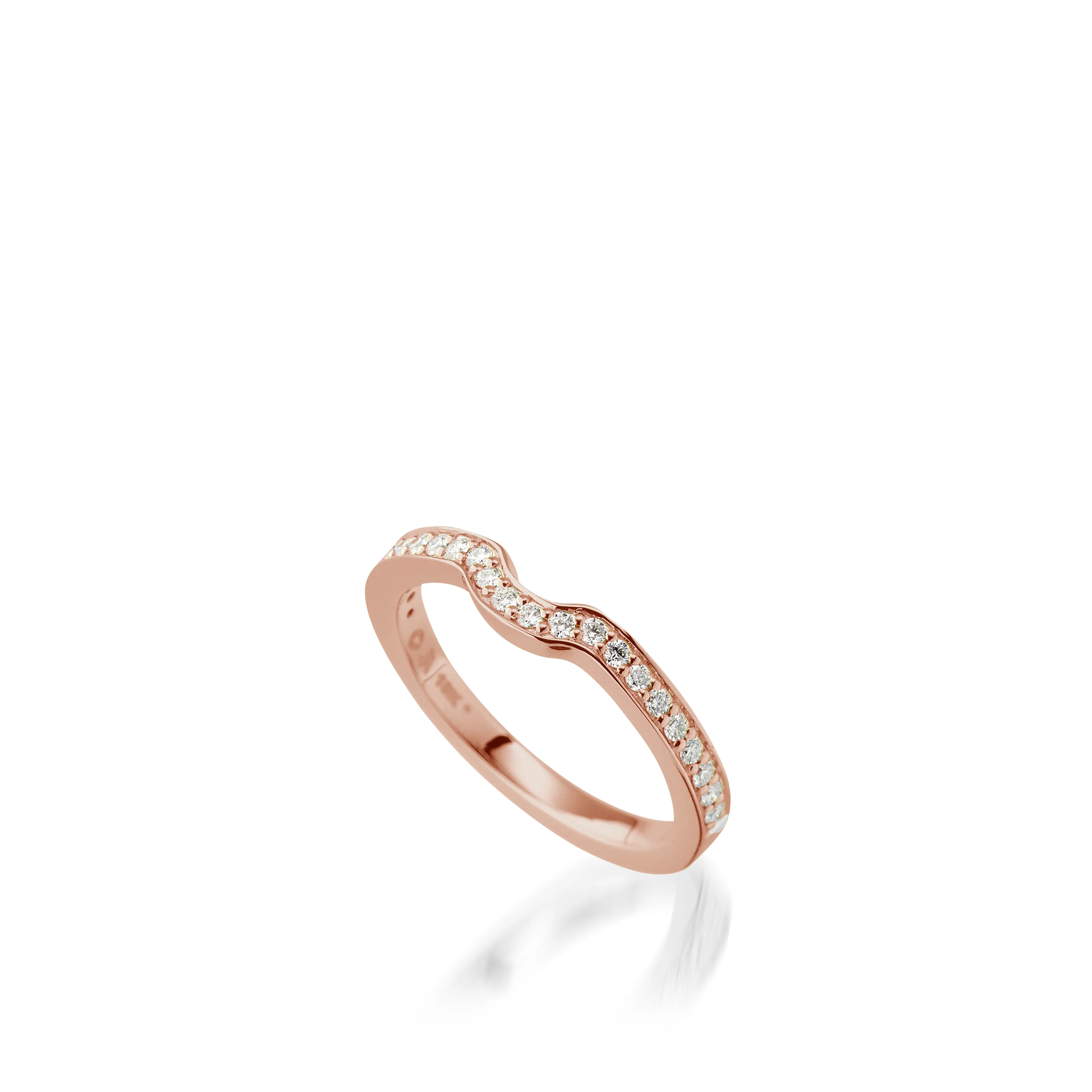 Satin Diamond Wedding Band - Image 3