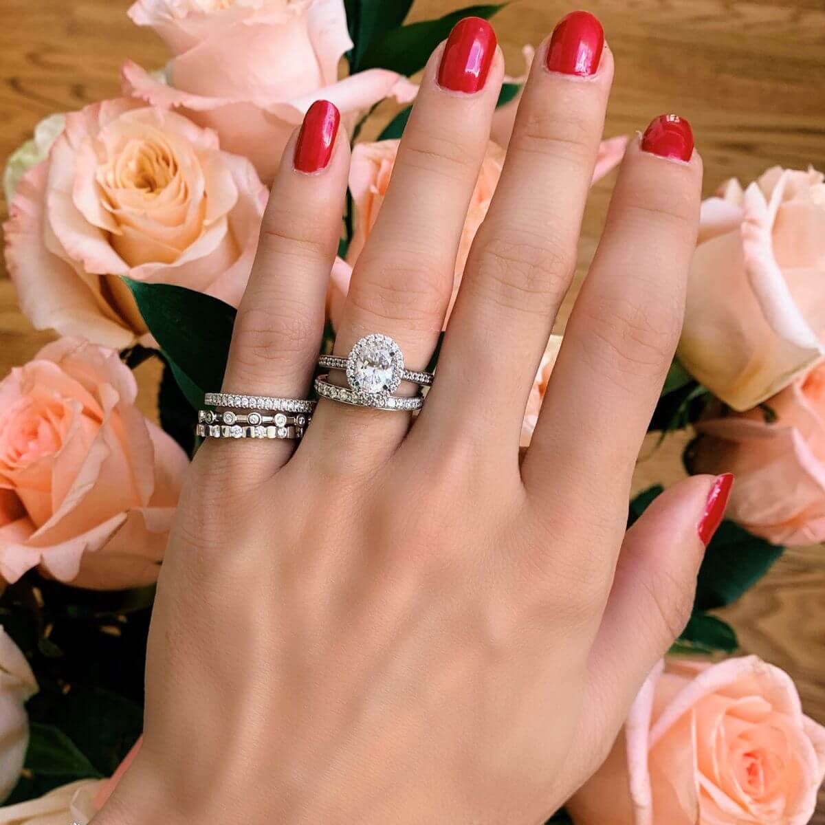 Paloma Diamond Stack Ring - Image 8