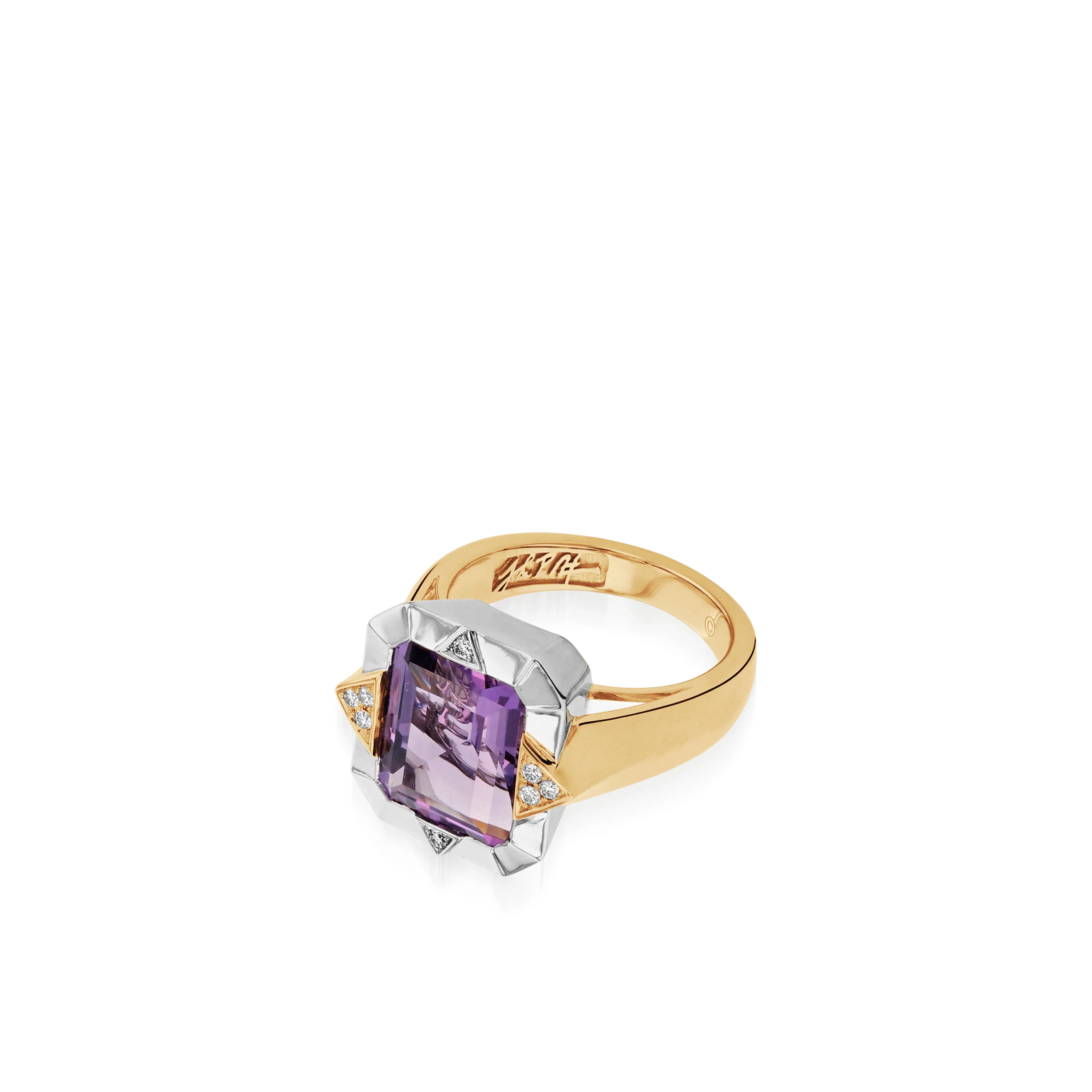 Signature Amethyst and Diamond Ring - Image 2